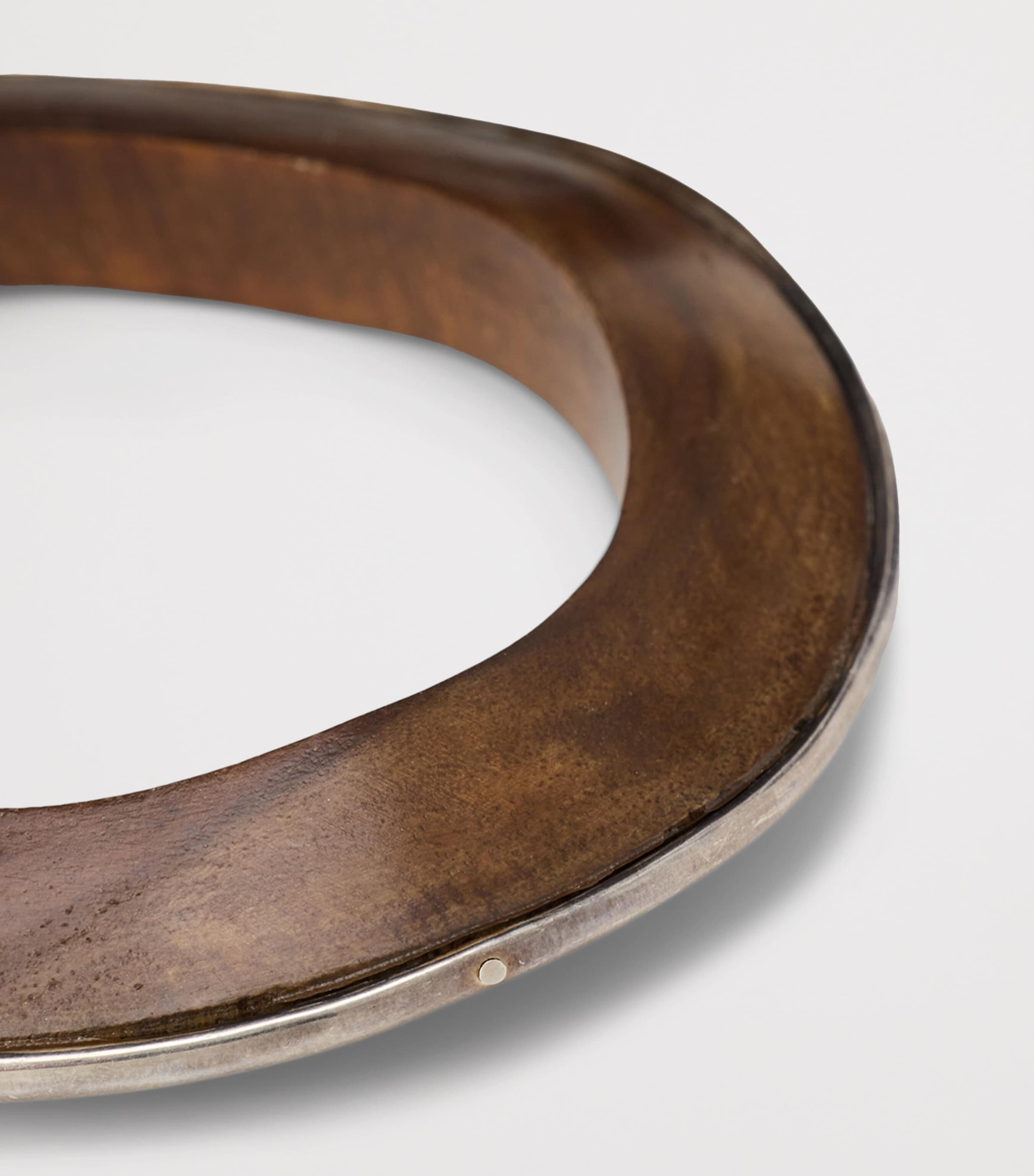 Ralph Lauren Collection Wood and Silver-Tone Asymmetrical Cuff Brown/silver Image 4