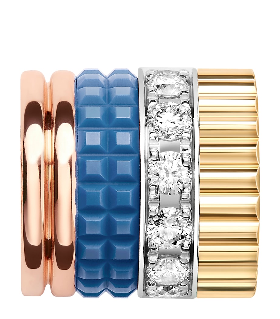 Small Yellow Gold Quatre Blue Tie Necklace YELLOW GOLD Image 4