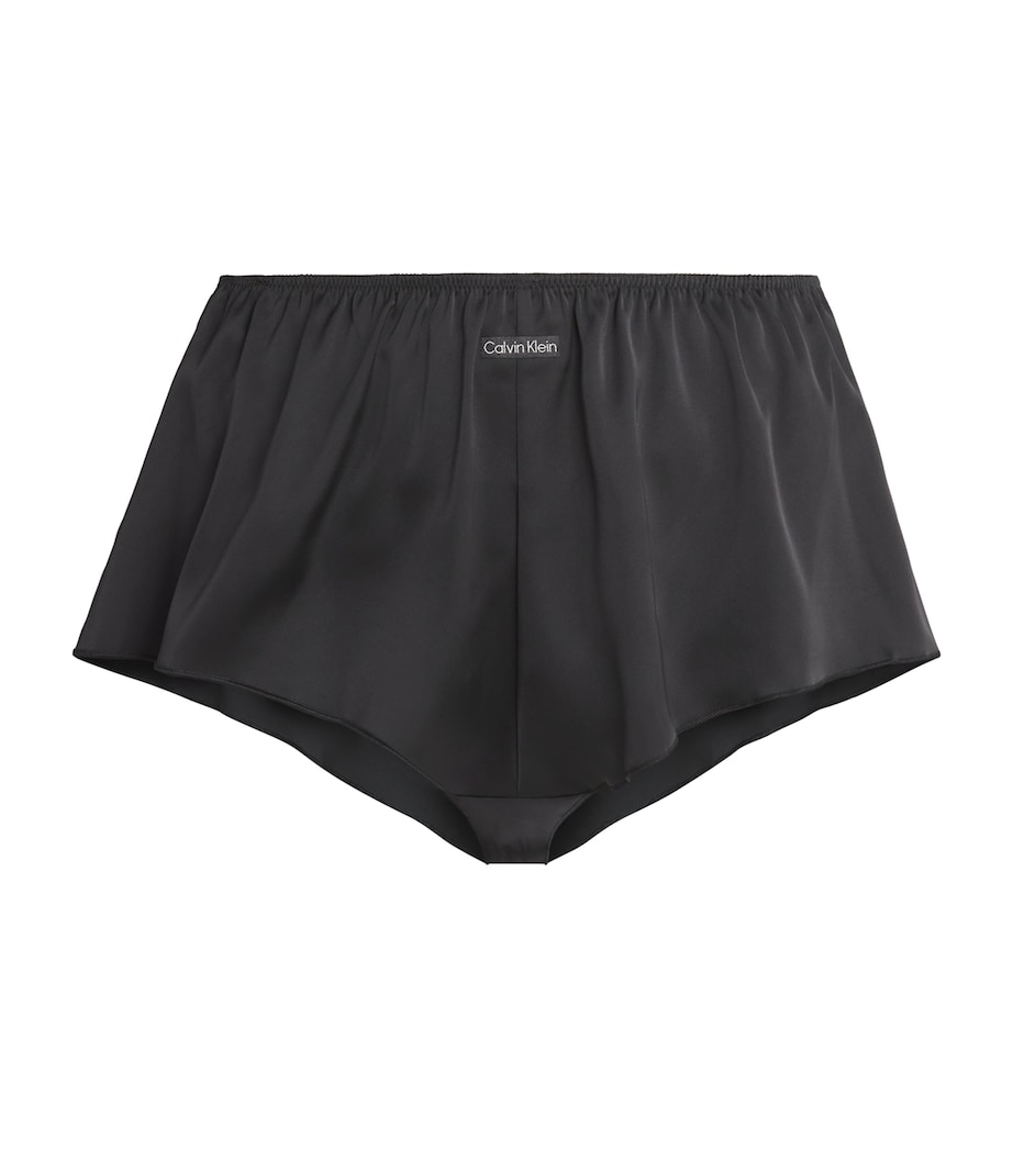 Satin Signature Boyshorts BLACK Image 1
