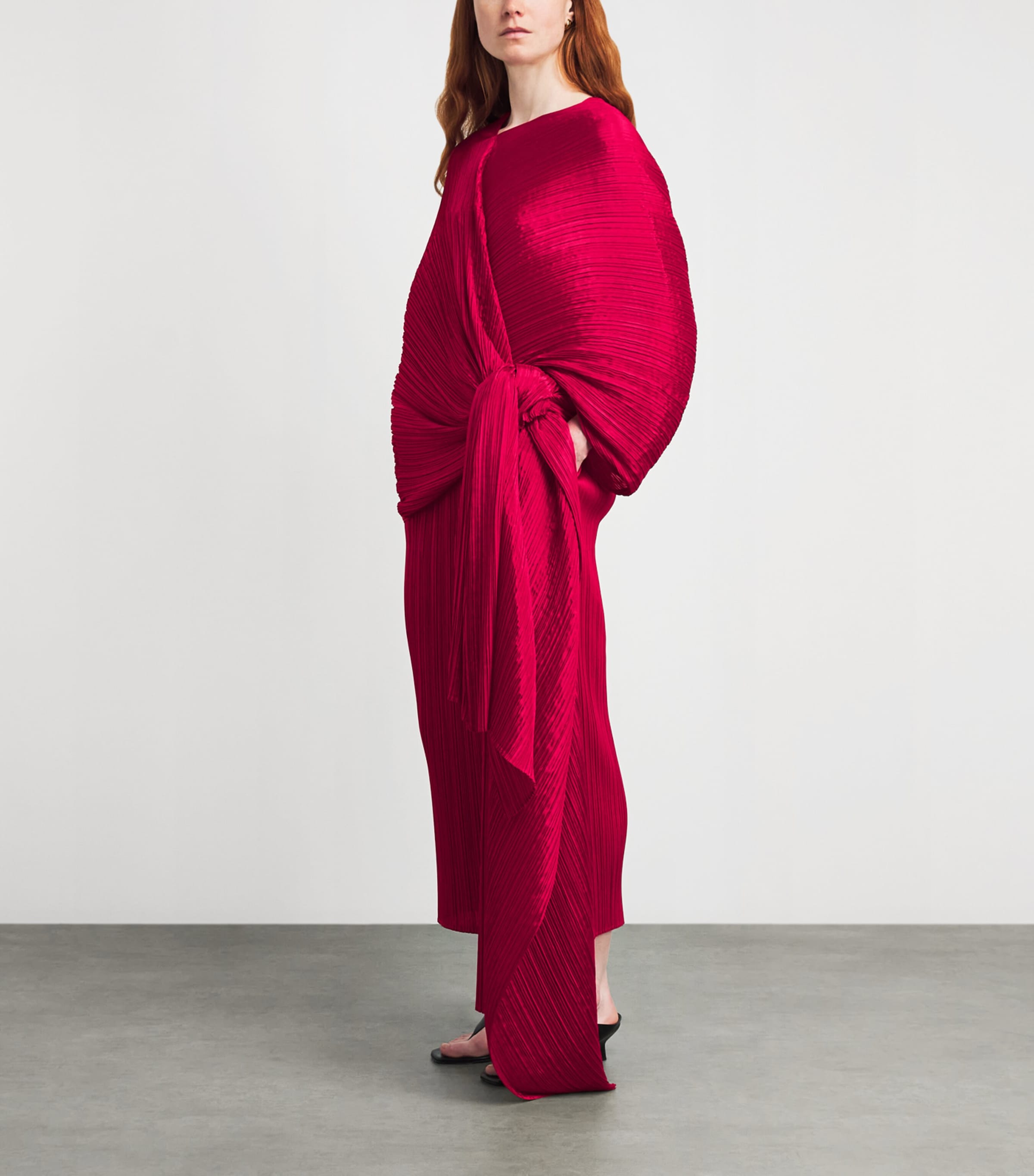 Pleats Please Issey Miyake Pink Colorful Madame-T May Stole