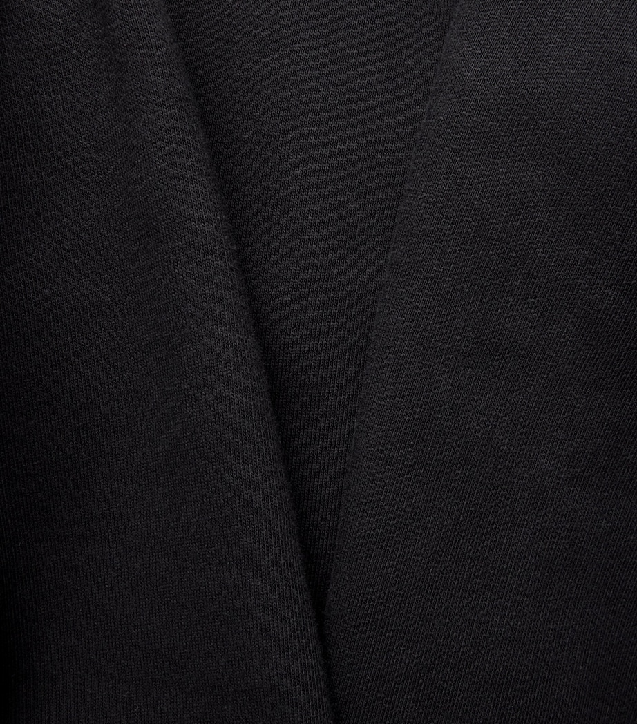 Rick Owens Mens Asymmetric Mountain Hoodie Black Image 6