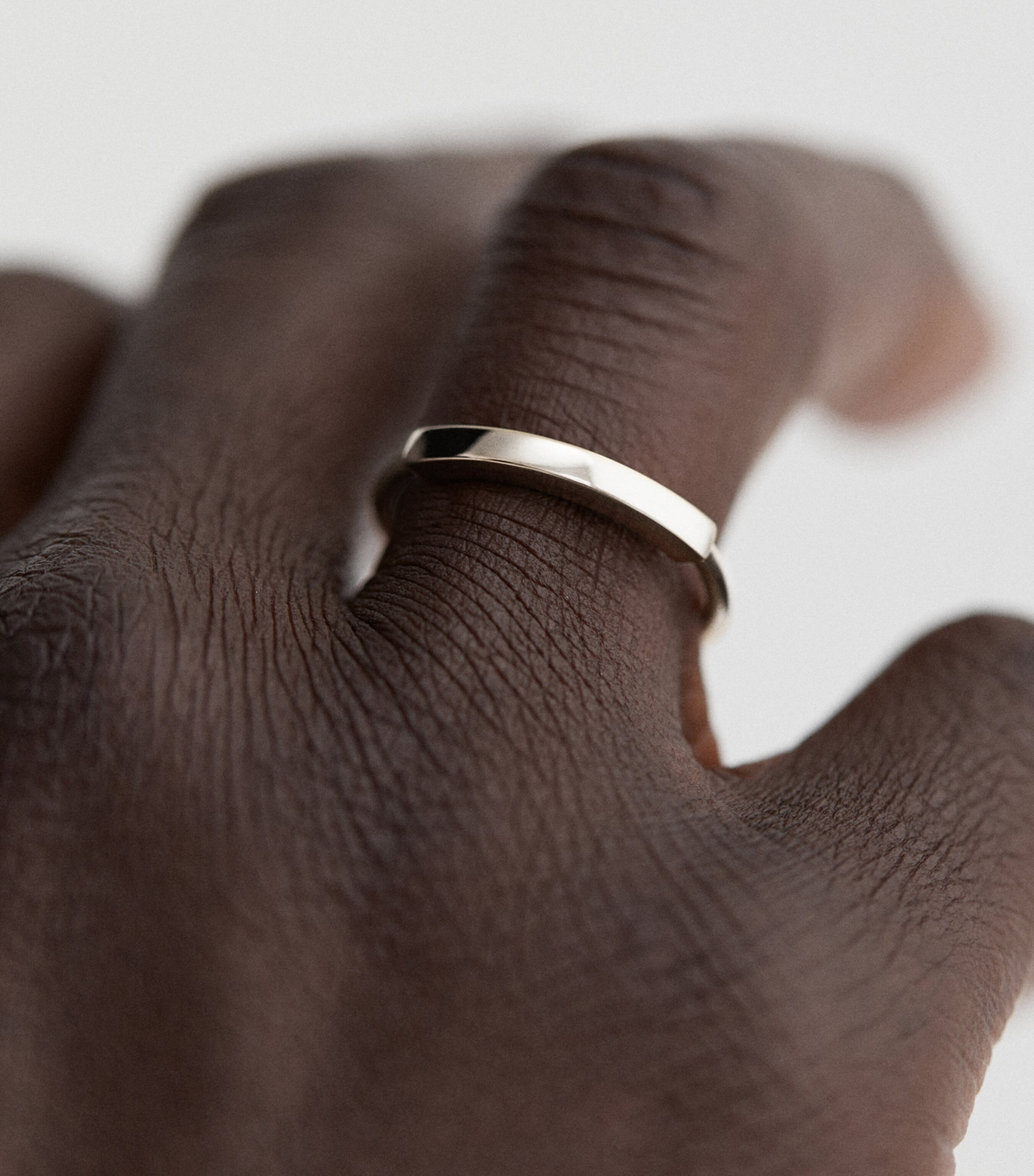 Monica Vinader Sterling Silver Linear Stacking Ring Silver Image 2