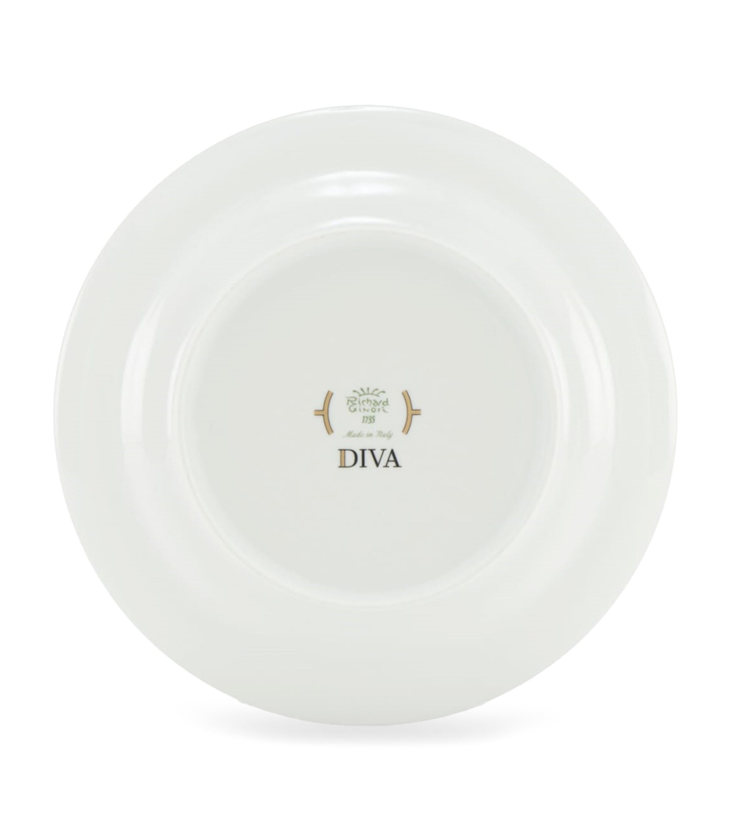 GINORI 1735 Porcelain Colonna Diva Verde Soup Plate (24cm) Image 3