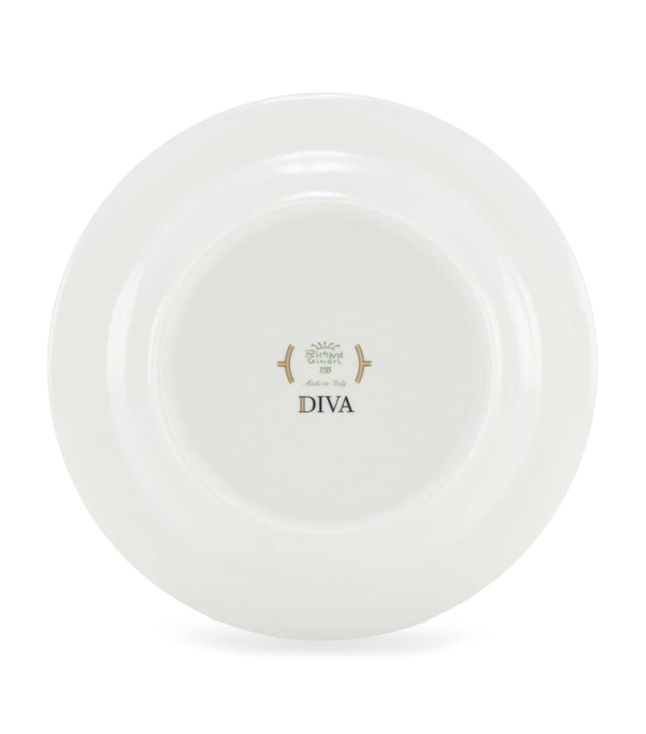 GINORI 1735 Porcelain Colonna Diva Verde Soup Plate (24cm) Image 3