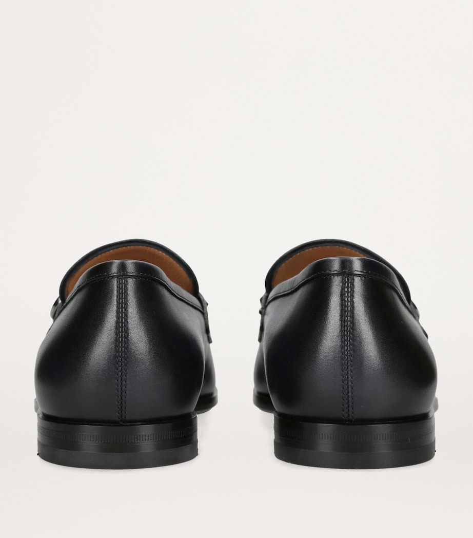 Leather Florio Loafers NAVY Image 2