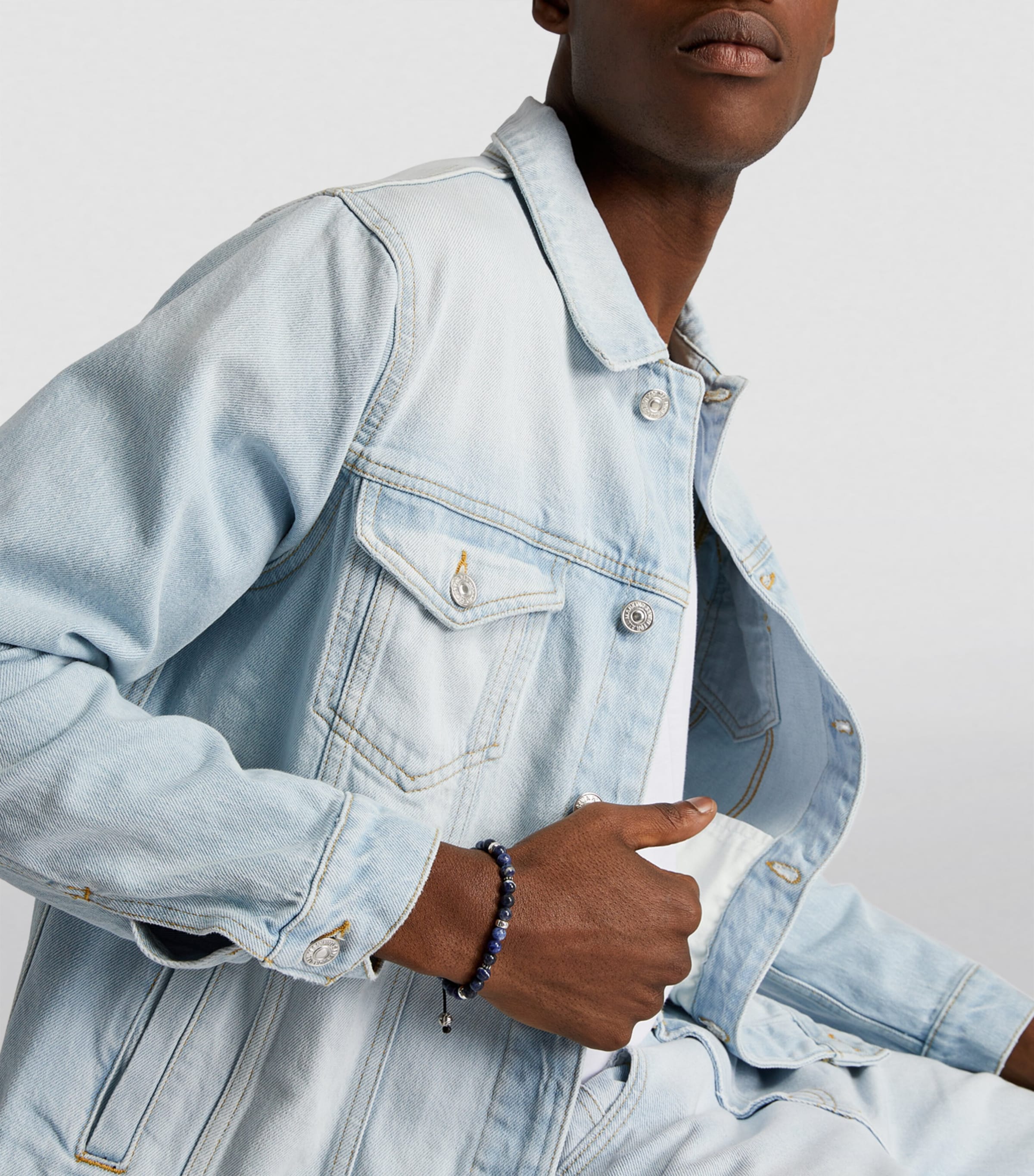 Beaded Dumortierite Bracelet BLUE Image 3