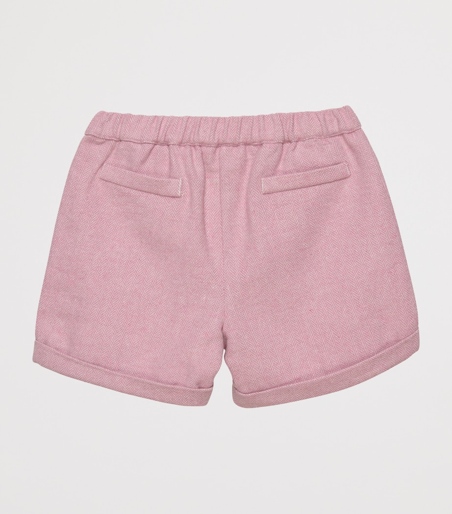 Georgina Herringbone Shorts (2-5 Years) PINK HERRINGBONE Image 2