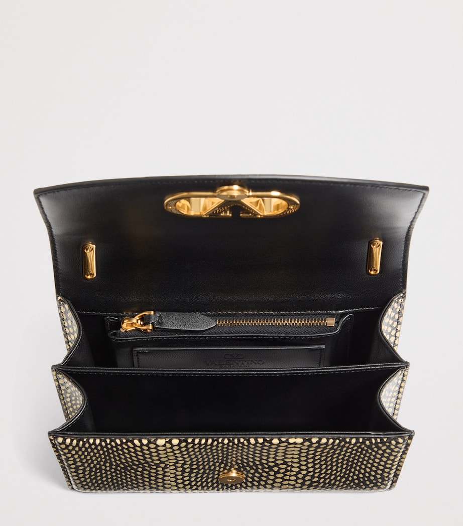 Valentino Garavani Small Snakeskin Vain Shoulder Bag Image 5