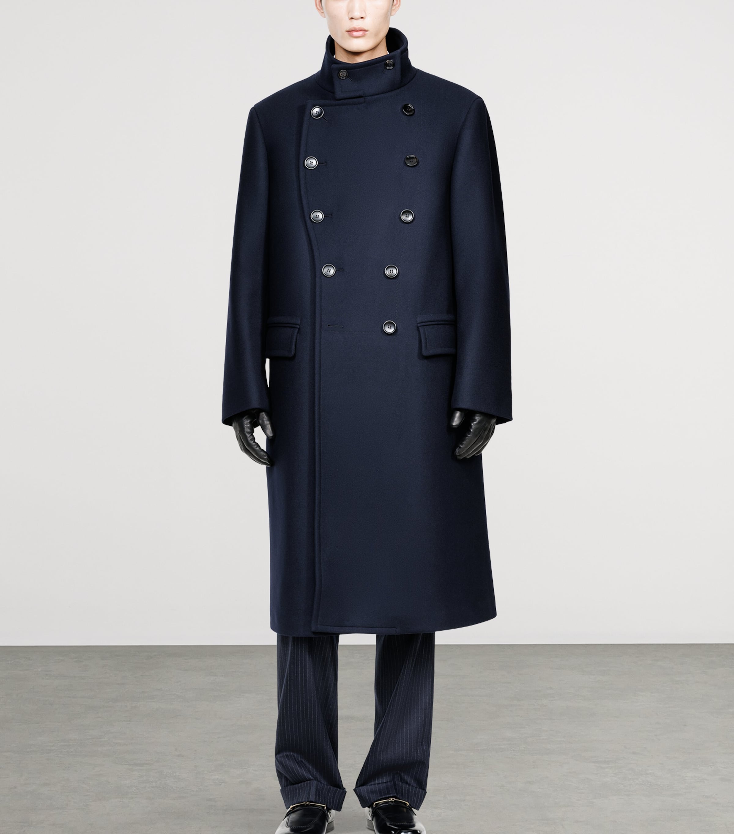 TOM FORD Mens Wool Military Overcoat Ucd Image 3