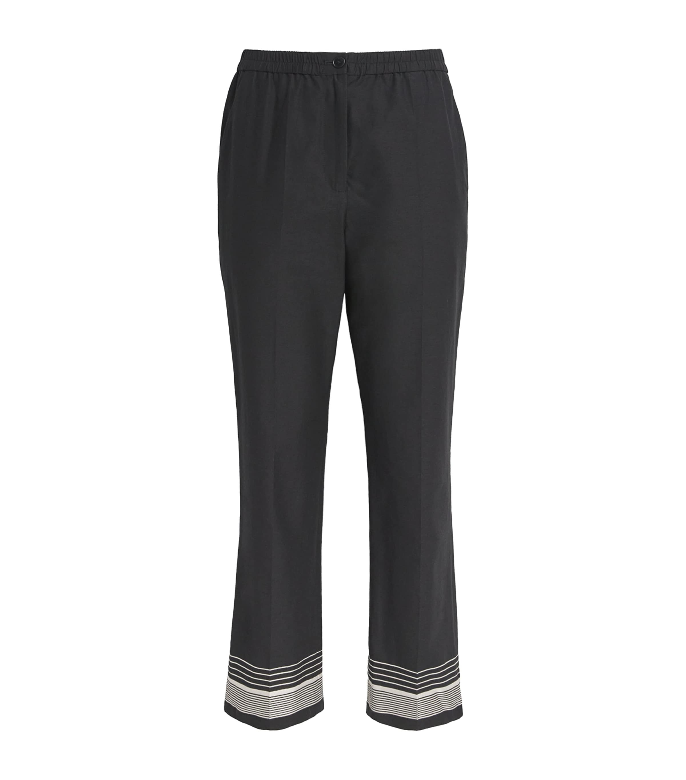 Joseph Tottenham Cropped Straight Pants In Black