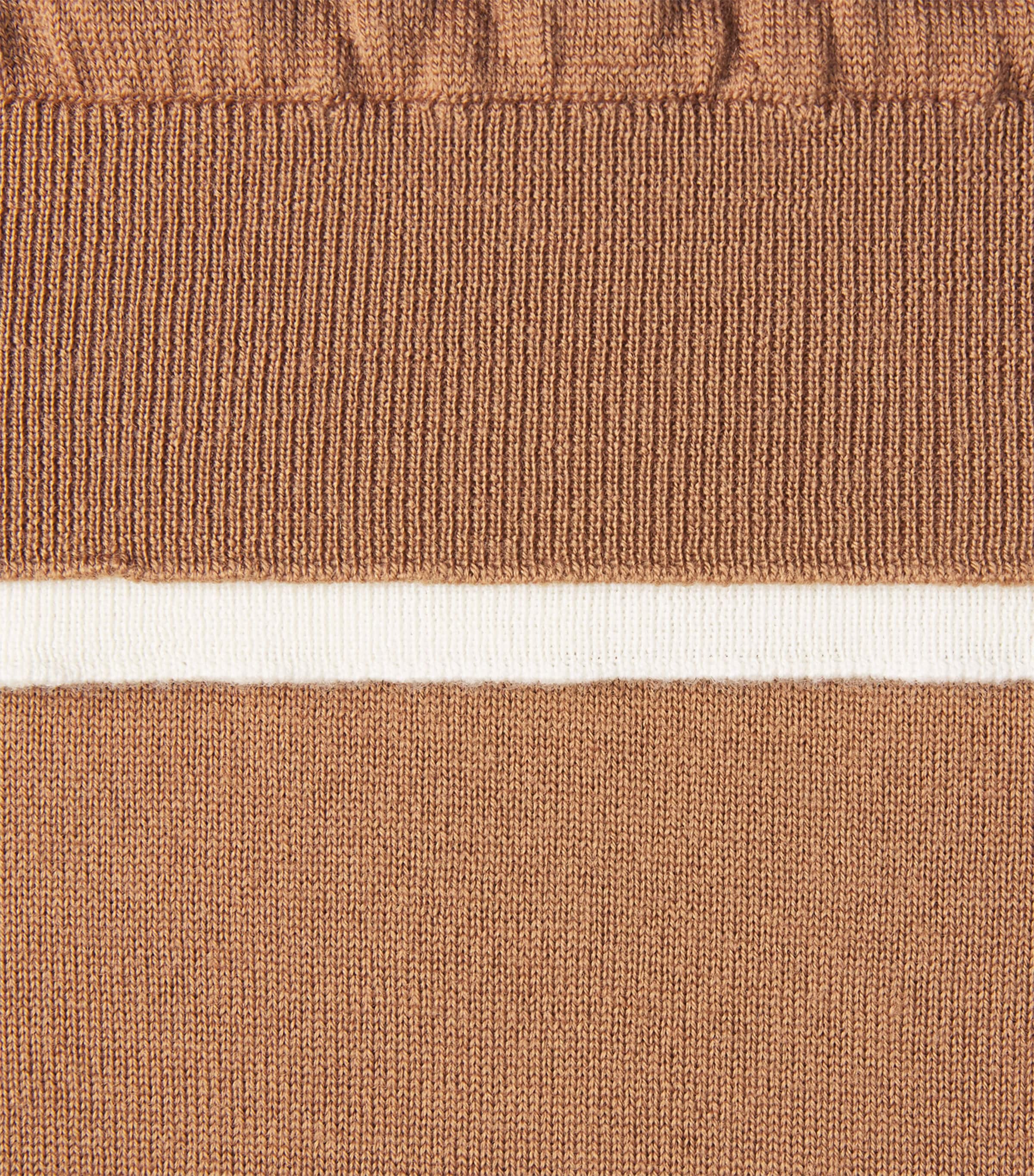 Wool Crew-Neck Sweater VICUNA E AVORIO Image 5