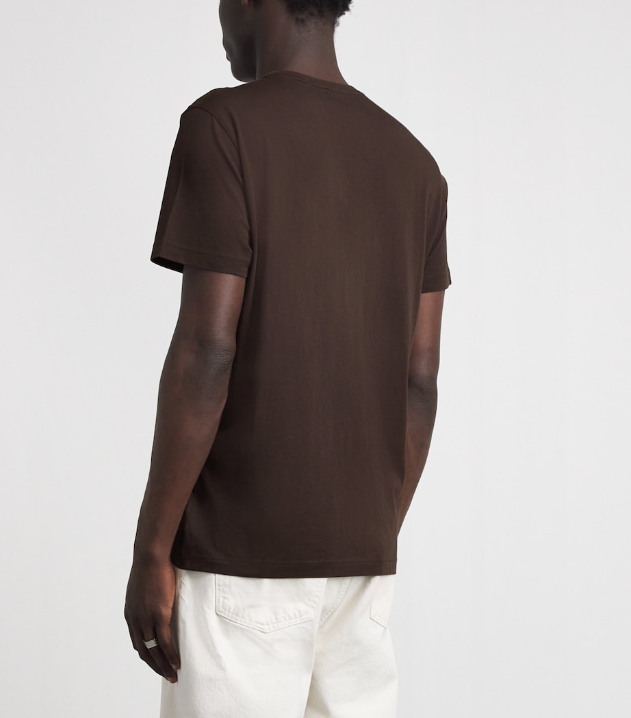 PAIGE Mens Pima Cotton Sorden T-Shirt Dark Agar Image 5