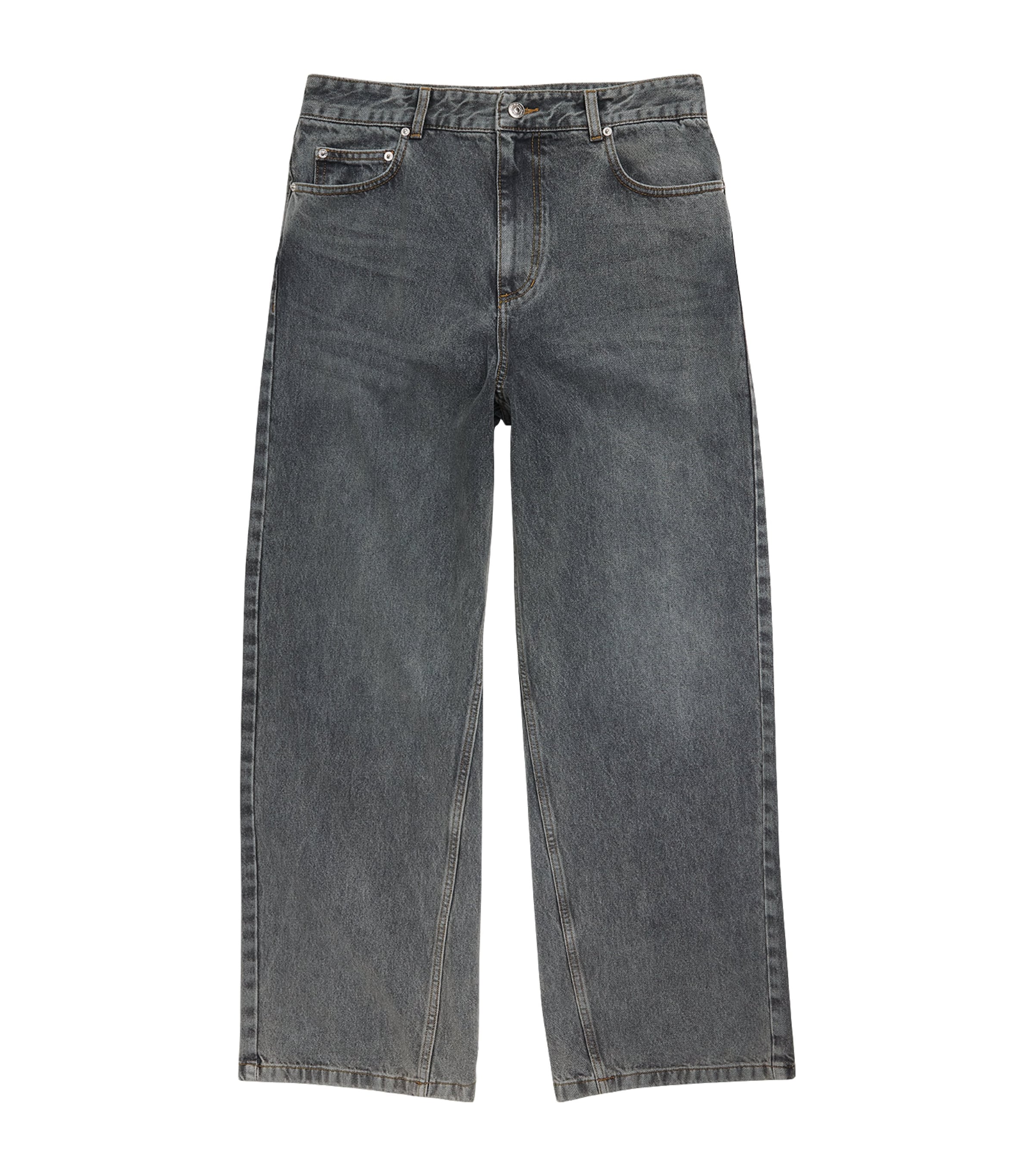 System Mens Wide-Leg Jeans Cool Grey Image 1