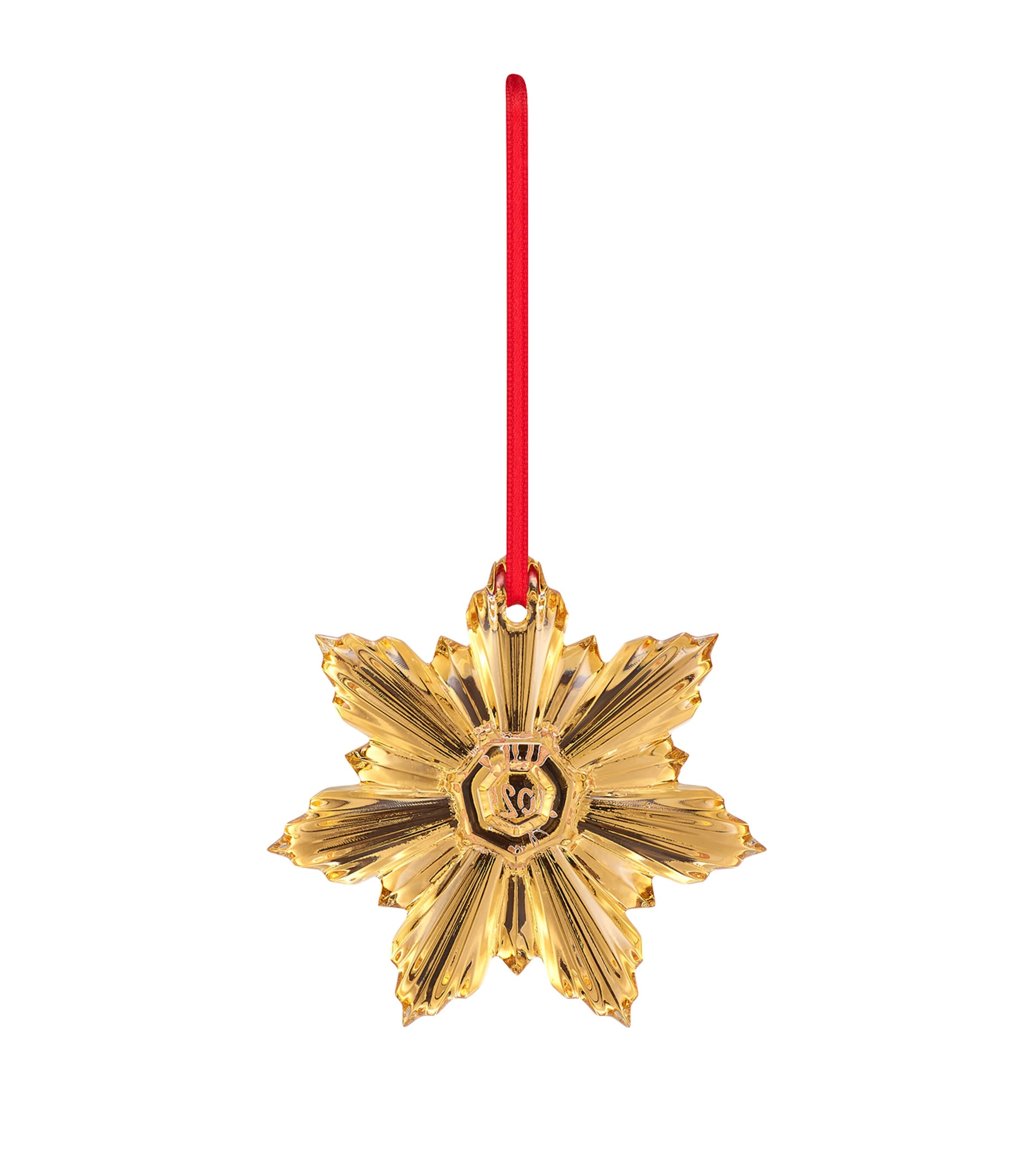 Baccarat Noël Annual Palmette Tree Decoration In Gold