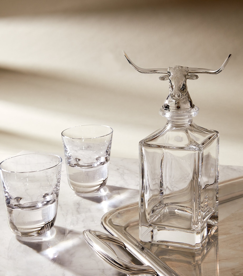 Crystal Longhorn Bull Decanter (650ml) GLASS Image 2