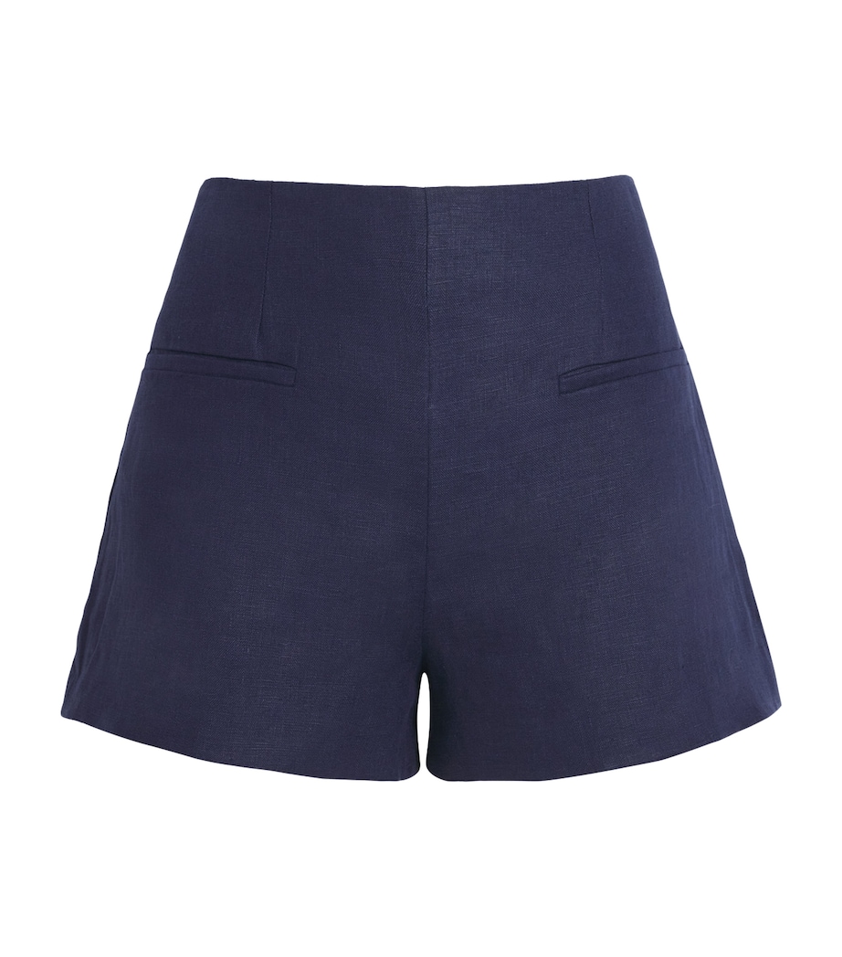 Faithfull The Brand Womens Linen Leora Shorts Navy Image 1