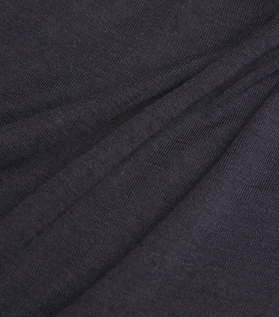 Woollen Silk Long Sleeve T-Shirt GREY Image 5