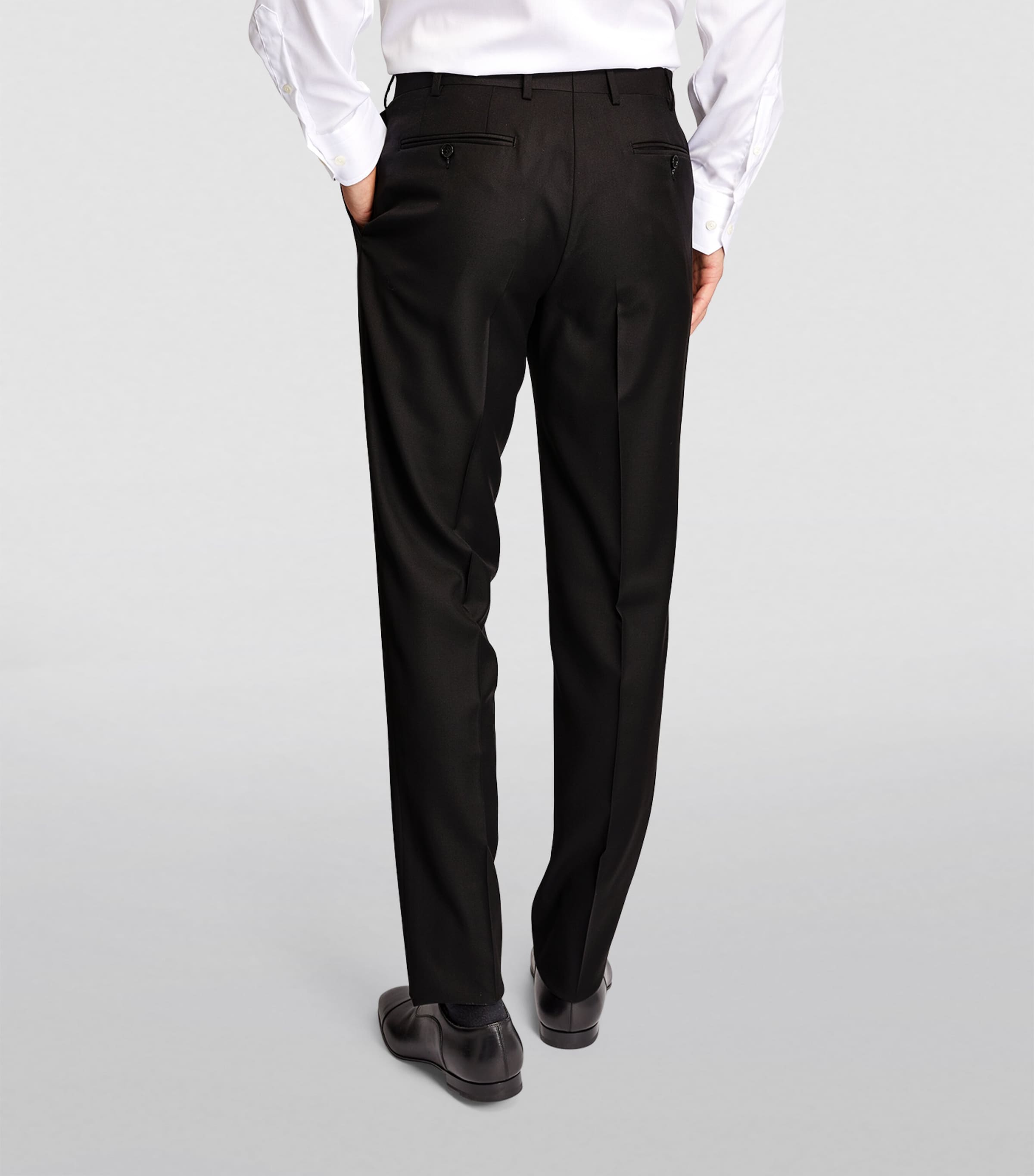 Wool 2-Piece Suit 10 BLACK Image 7