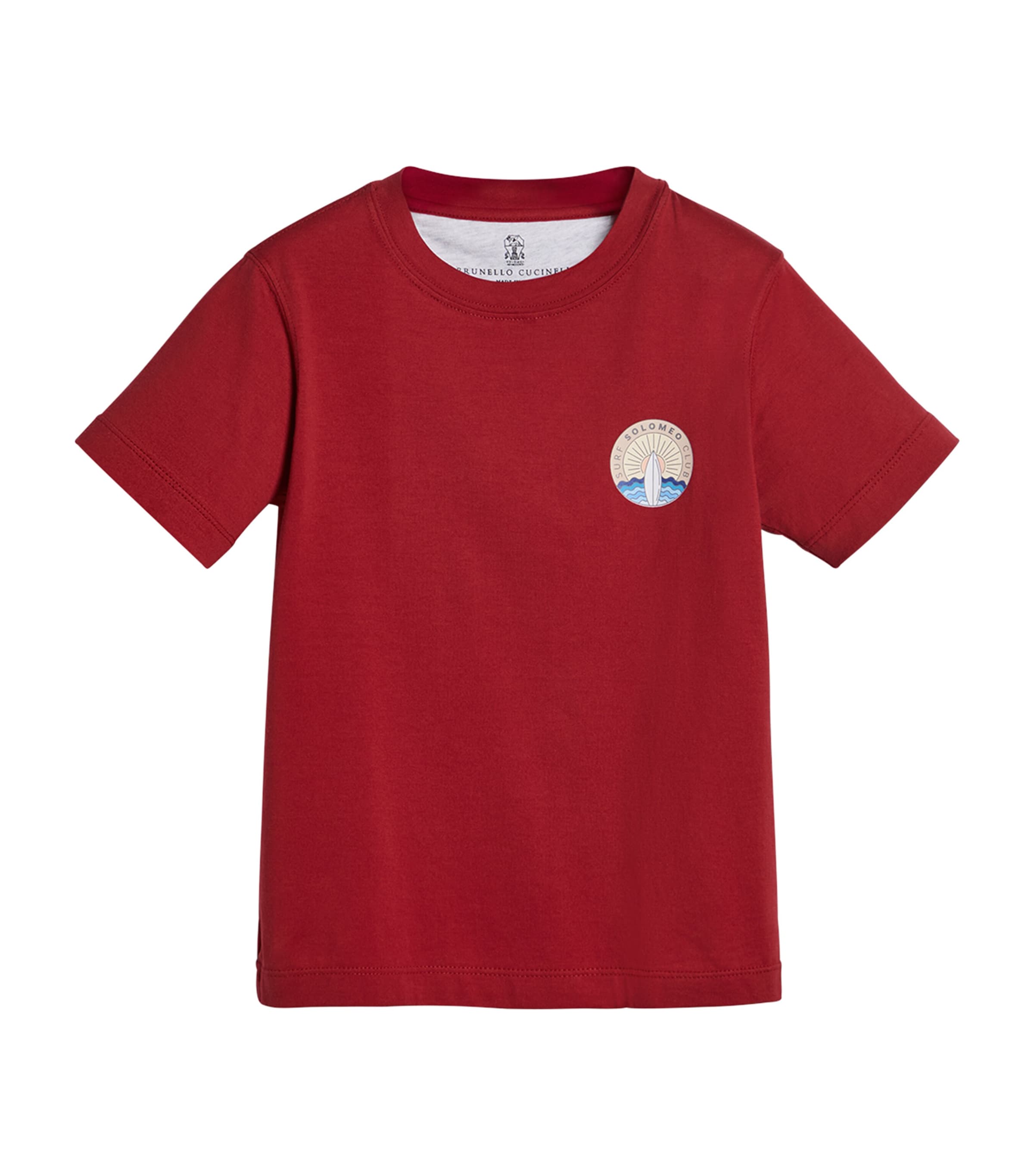 Shop Brunello Cucinelli Cotton Solomeo Surf Club T-shirt