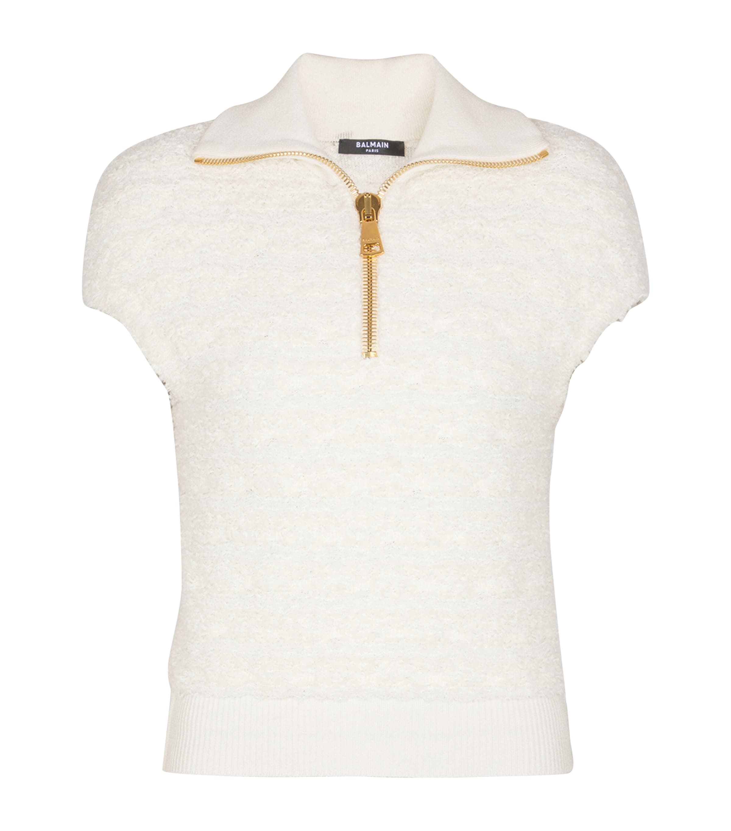 Tweed Half-Zip Top 0KA NATUREL Image 1