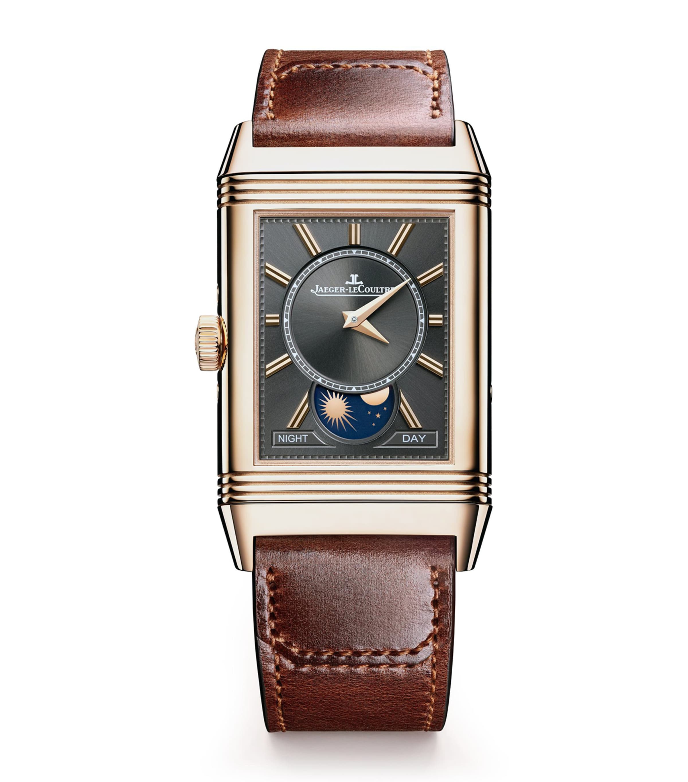 Rose Gold Reverso Tribute Duoface Calendar Watch 29.9mm PINK GOLD Image 4
