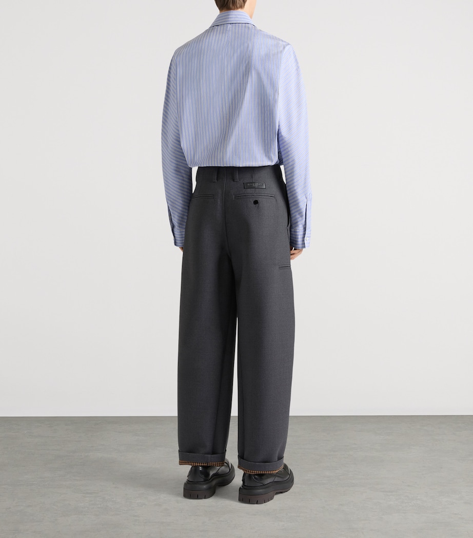 Givenchy Mens Cotton Stripe Couture Seam Shirt Image 3