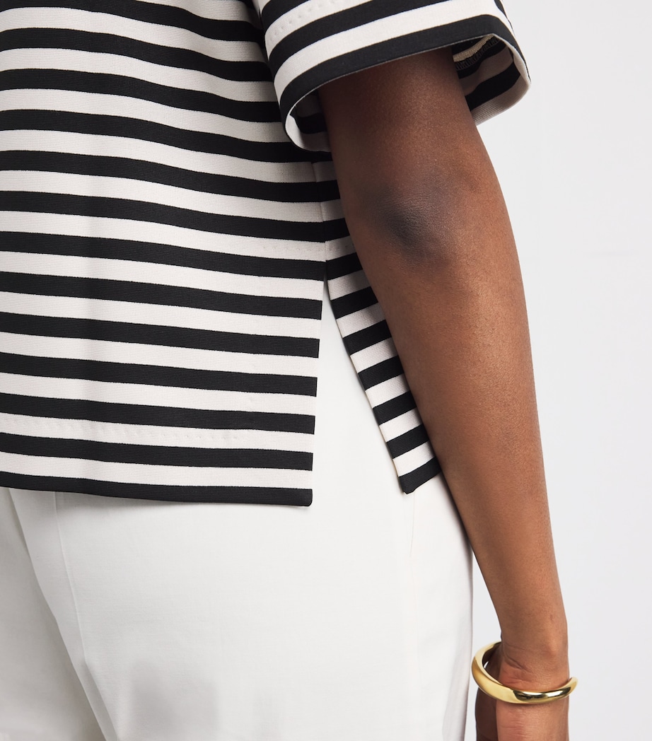 Jersey Stripe Short-Sleeve Wilson Shirt WHITE BLACK Image 6