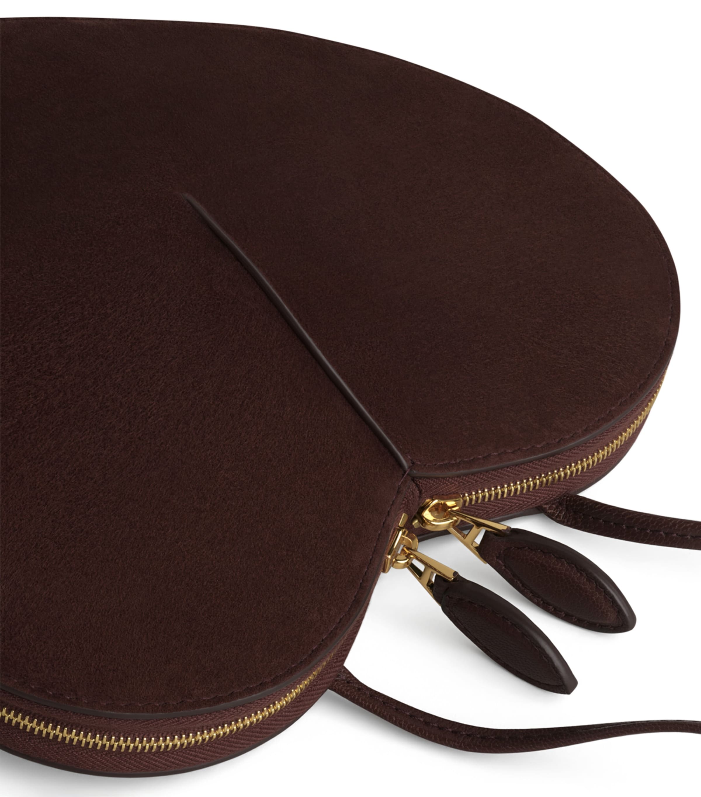 Suede Le Coeur Shoulder Bag NOIR Image 4