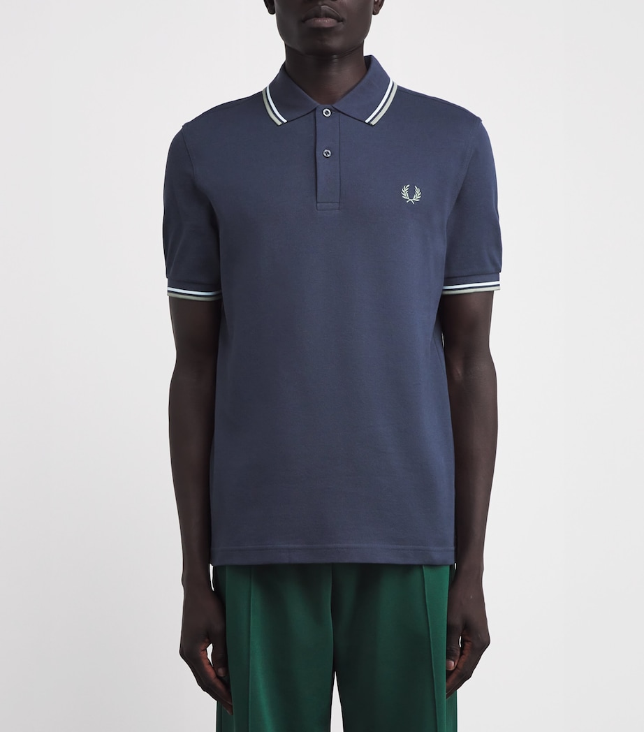 Twin Tipped Polo Shirt Z47-DRKAIRF/LIC/BAYL Image 3