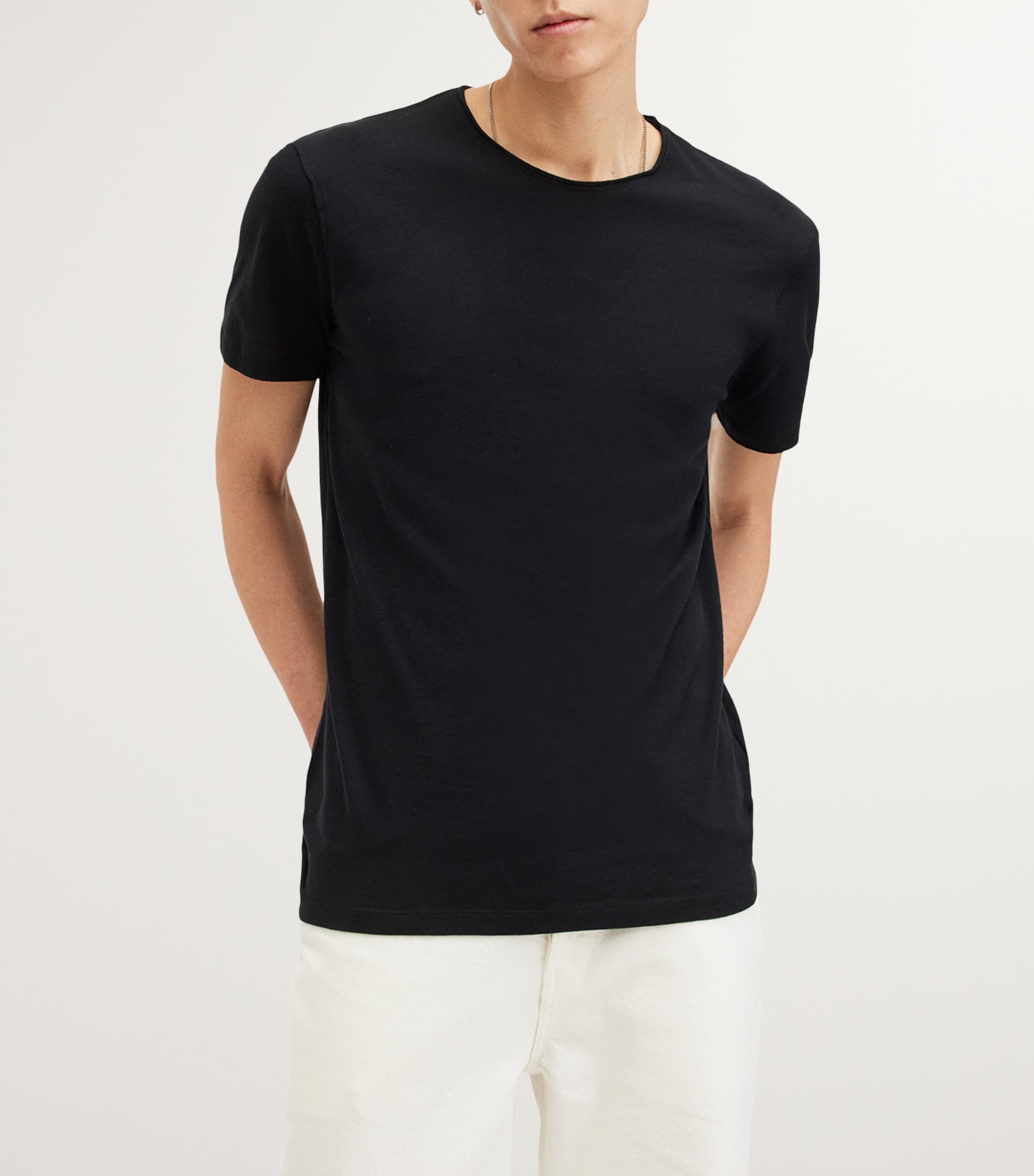 Organic Cotton Figure T-Shirt JET BLACK Image 3