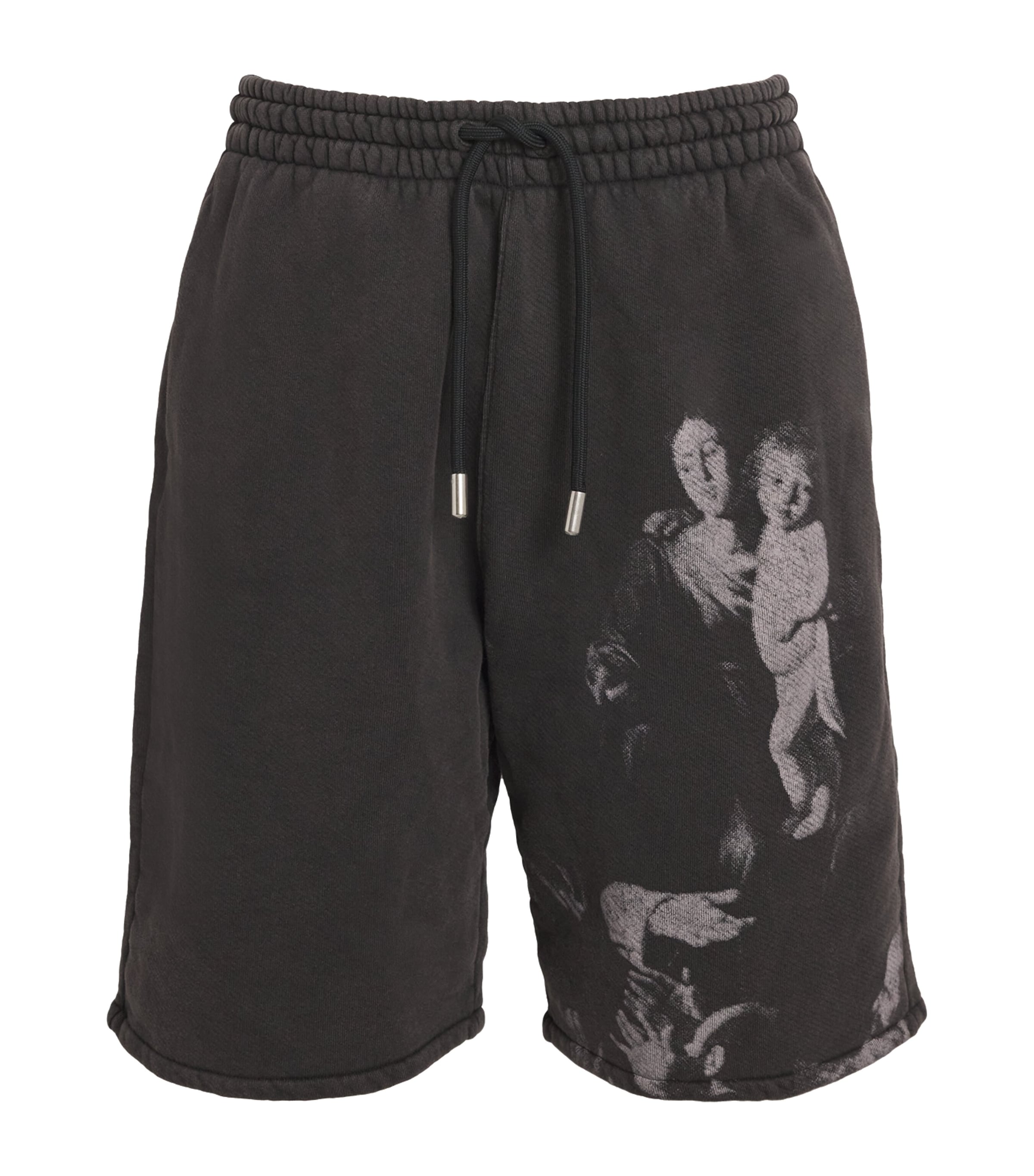 Off-white Blurred Mary Skate Shorts In Black