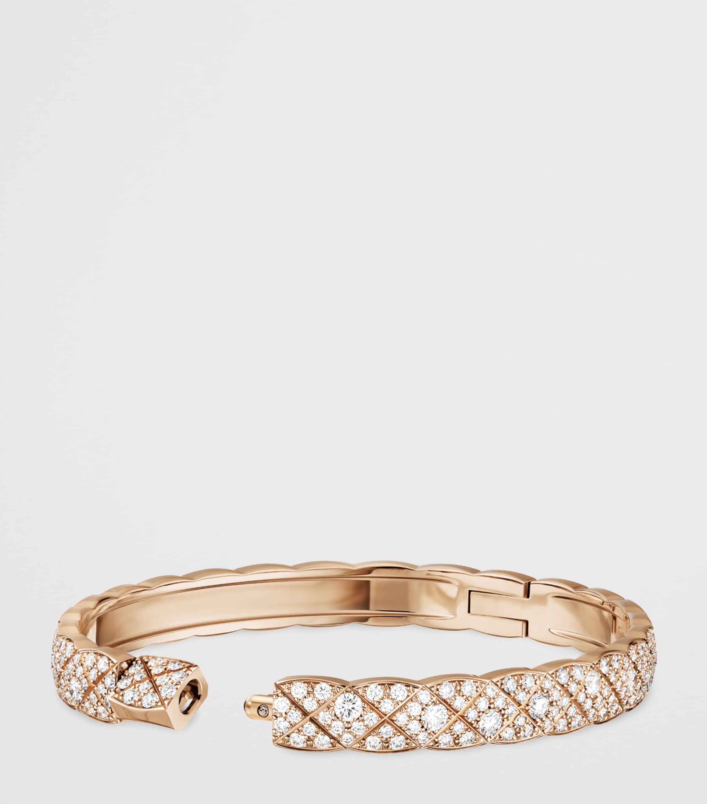 Beige Gold and Diamond Coco Crush Bangle BEIGE GOLD Image 3