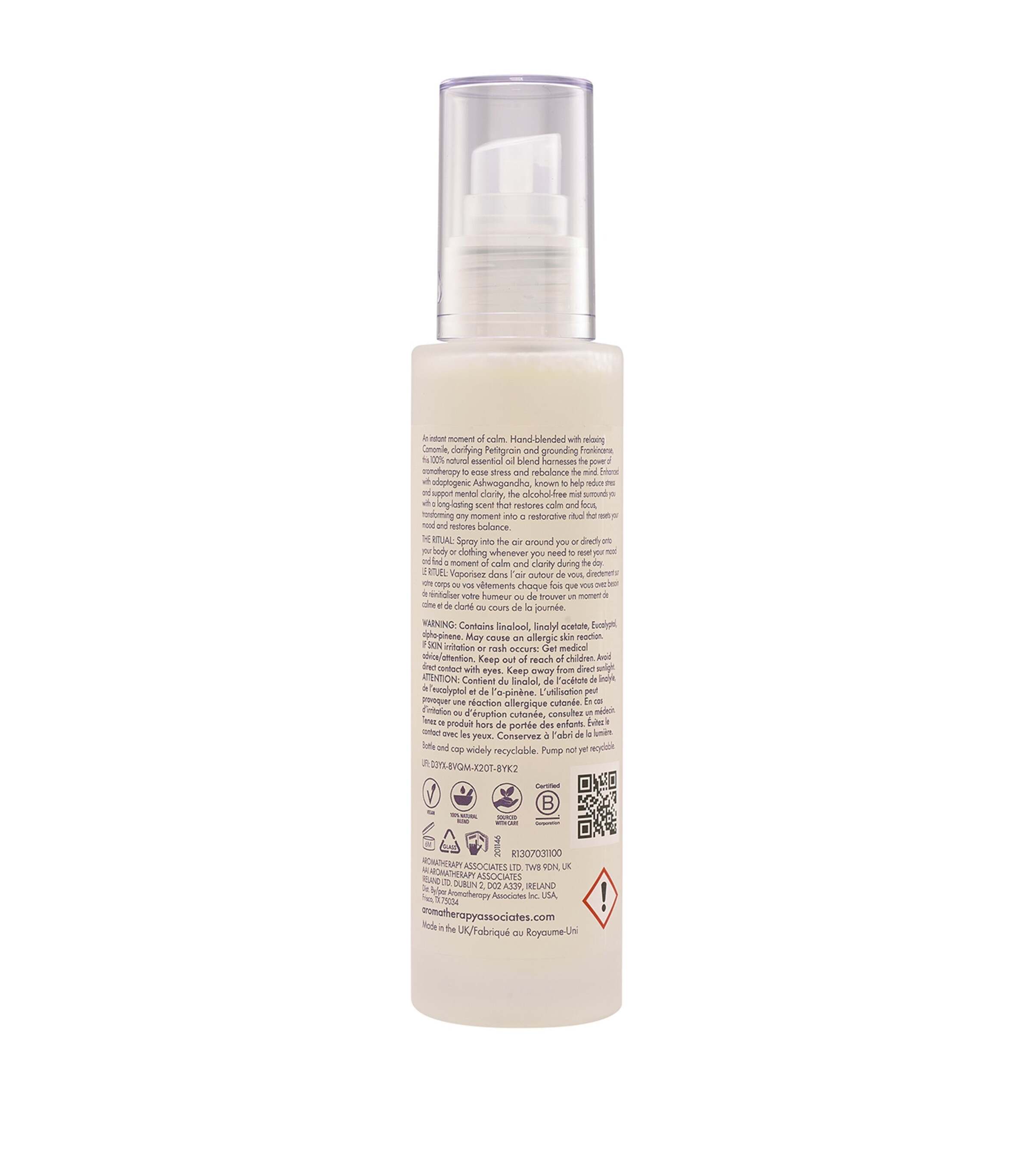 Aromatherapy Associates De-Stress Mind Mood Mist (100ml) Image 2