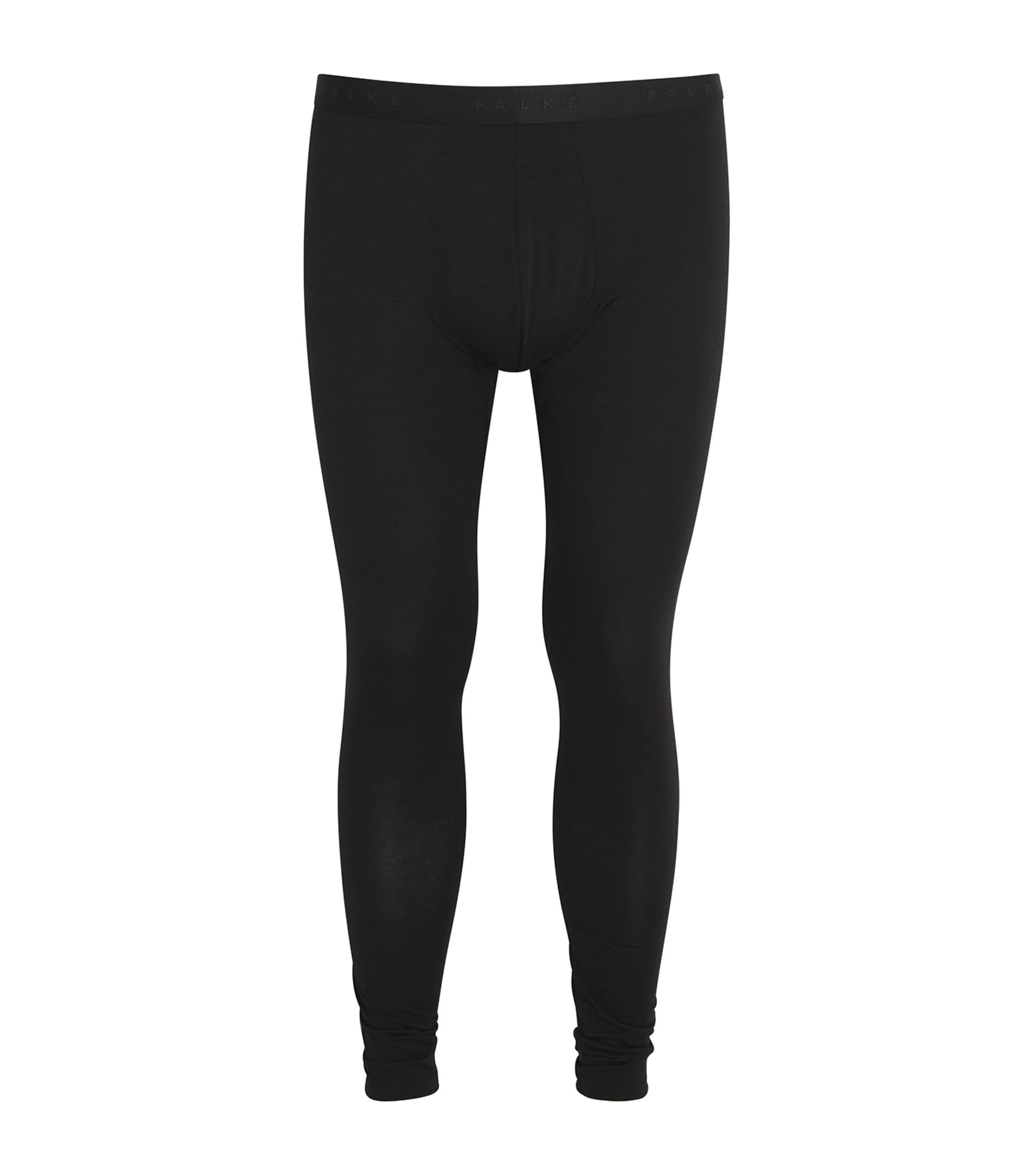 Shop Falke Merino Wool-blend Daily Climawool Tights In Black