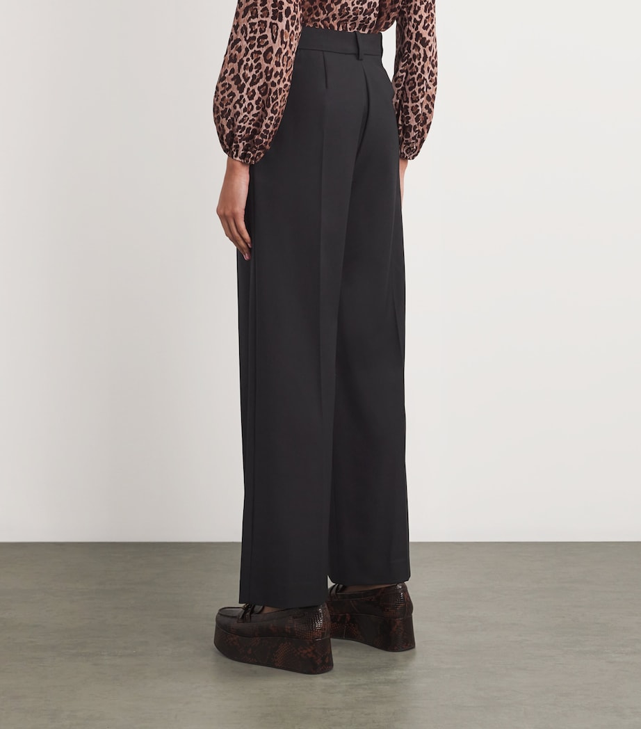 Tailored High-Rise Trousers BLACK Image 4