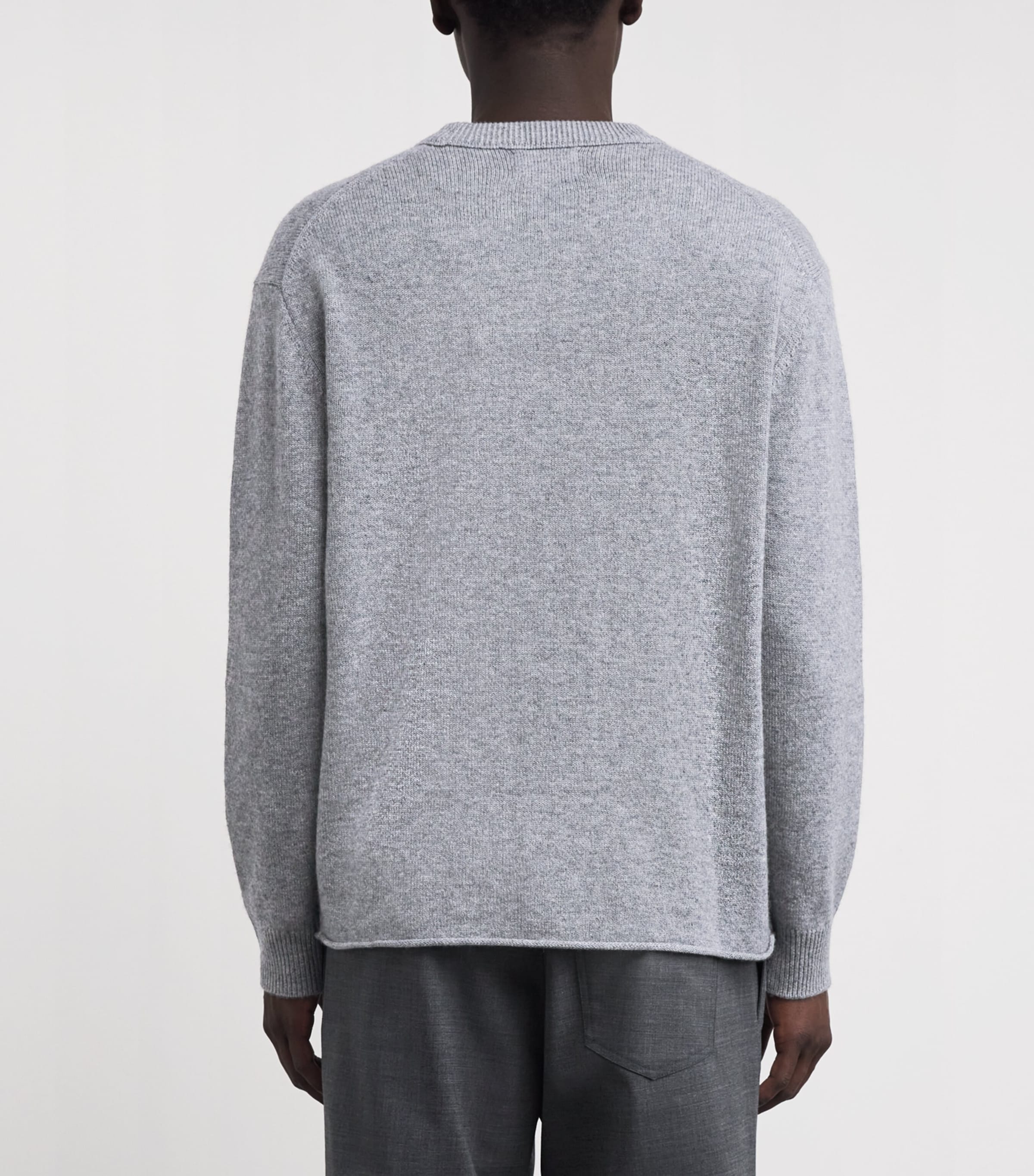 Cashmere Frederick Sweater GREY MEL. Image 4