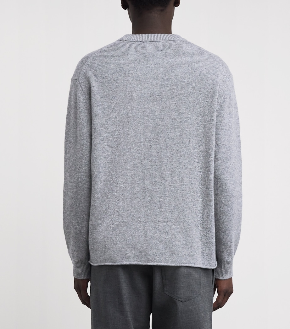 Cashmere Frederick Sweater GREY MEL. Image 4