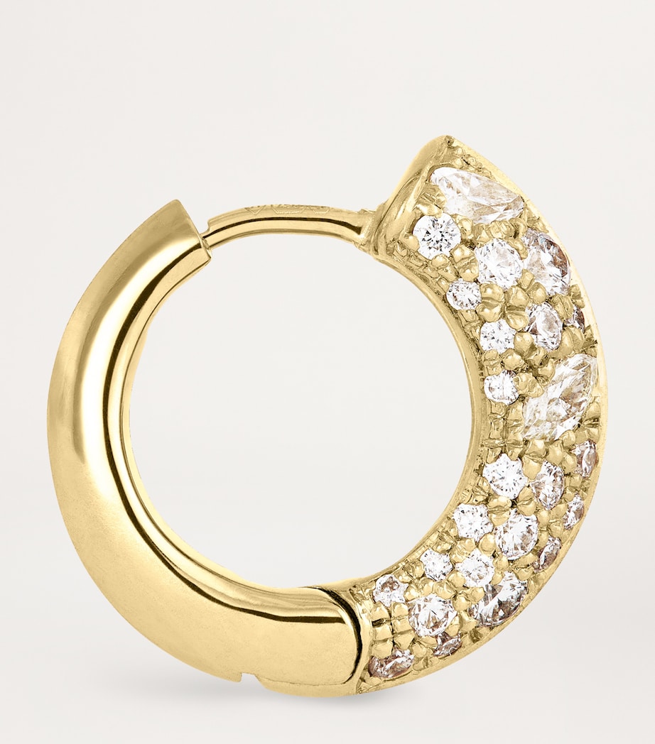 Yellow Gold and Diamond Alchemy Frankie Huggie Earrings YELLOW GOLD Image 5