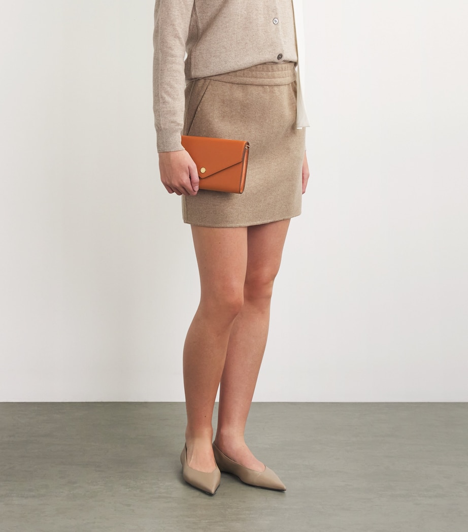Leather Chain Wallet TAN Image 5