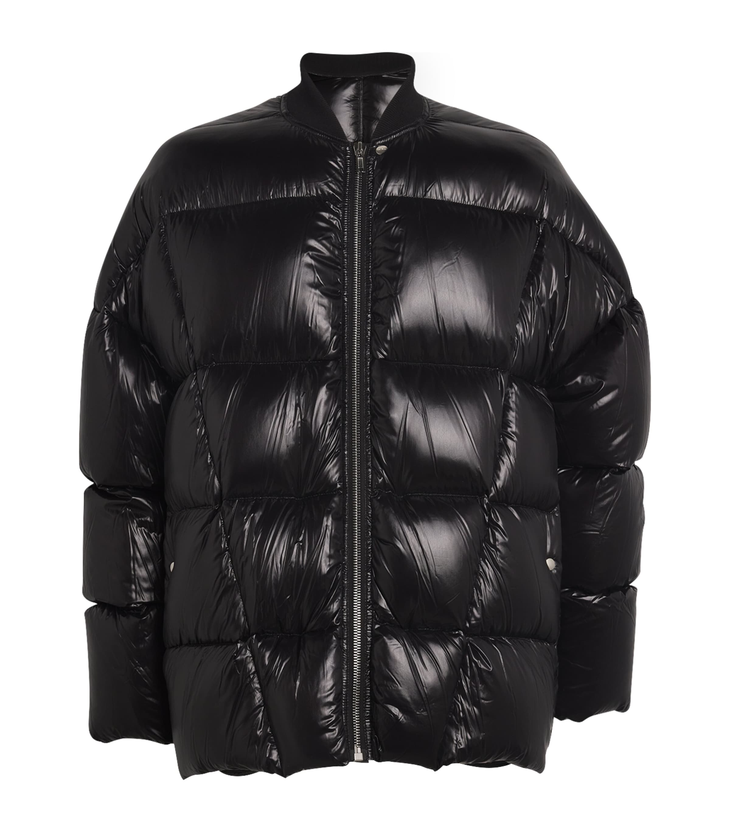 Shop Rick Owens Down-filled Bomber Jacket In Black