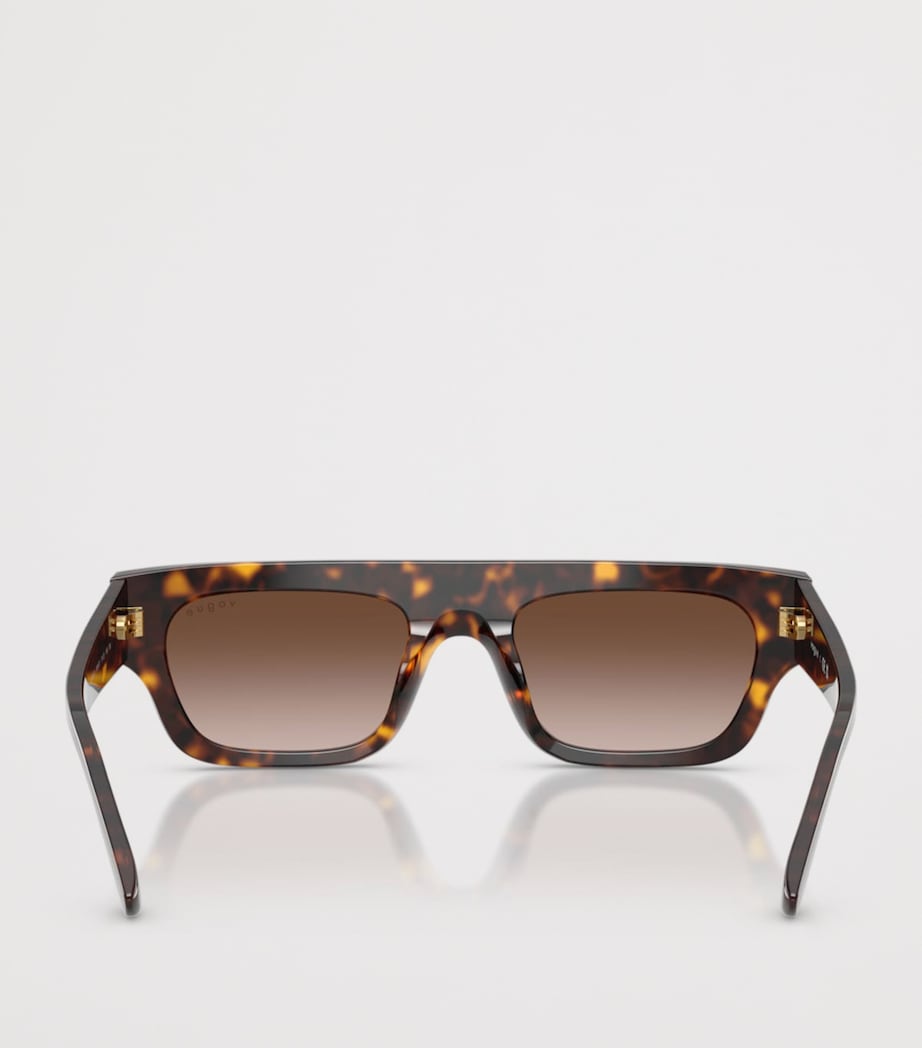 Vogue Rectangular Sunglasses Brown Image 4