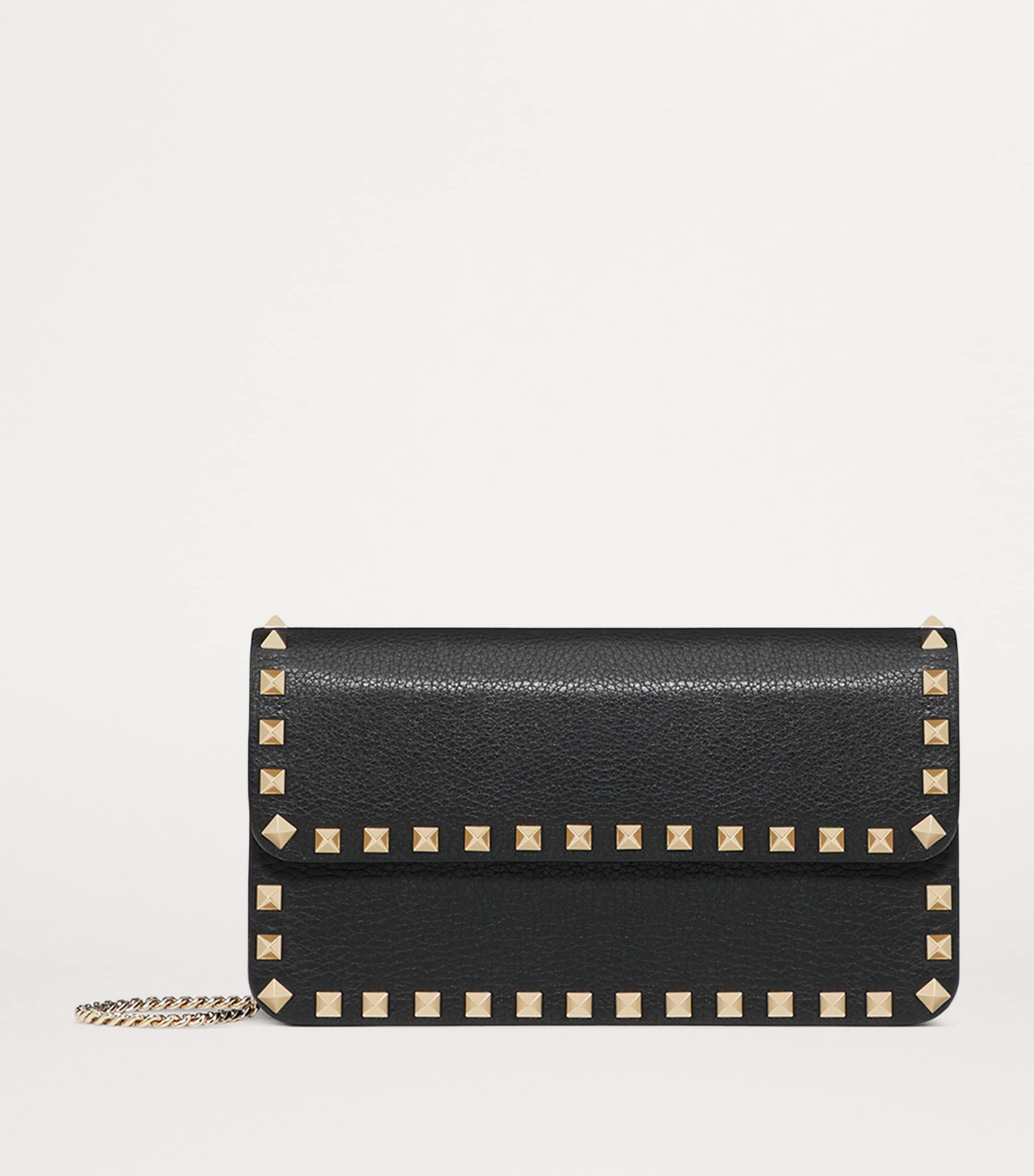 Leather Rockstud Chain Wallet 0NO Image 5