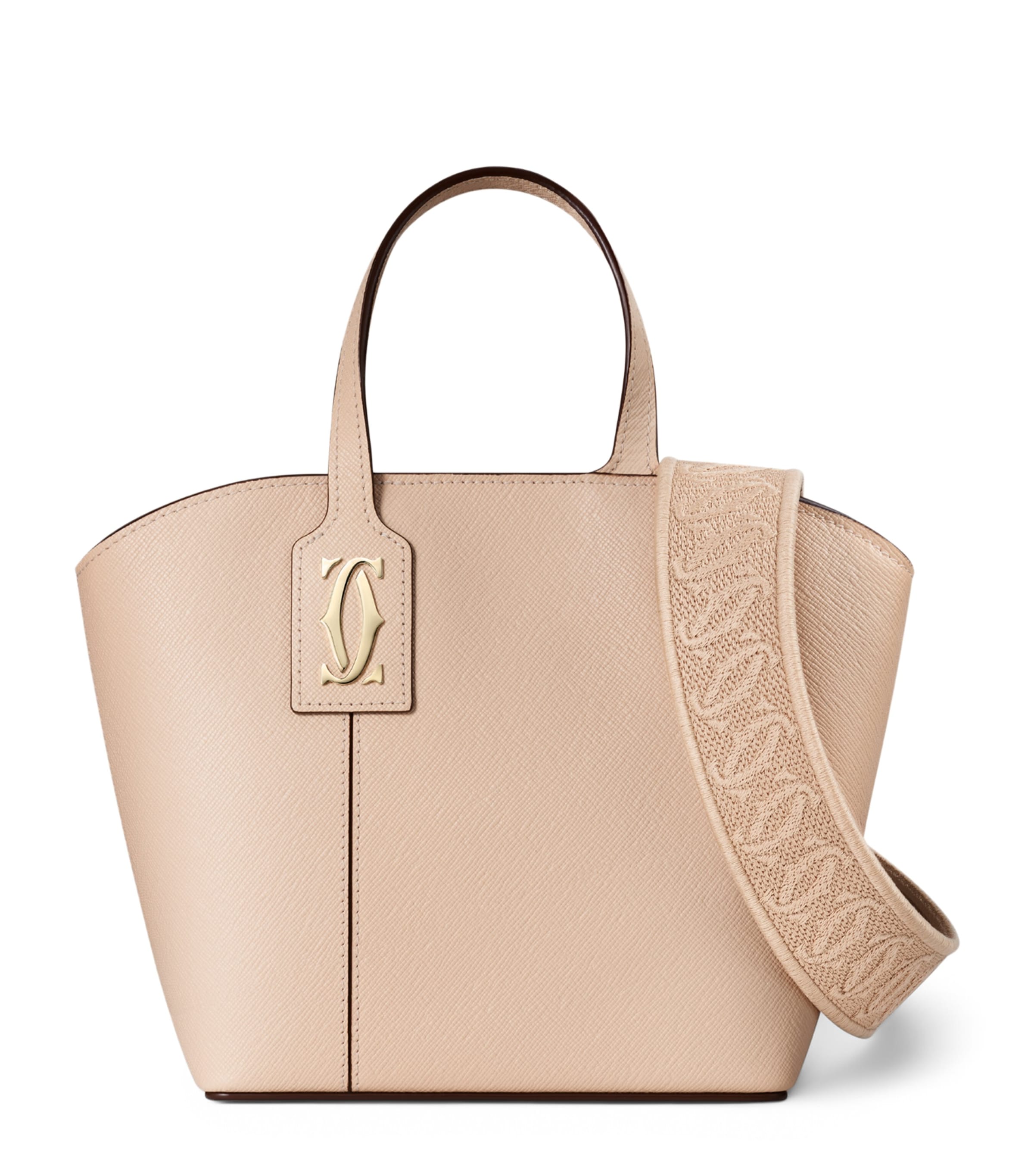 Cartier Mini Leather C de Cartier Tote Bag Peach Image 1