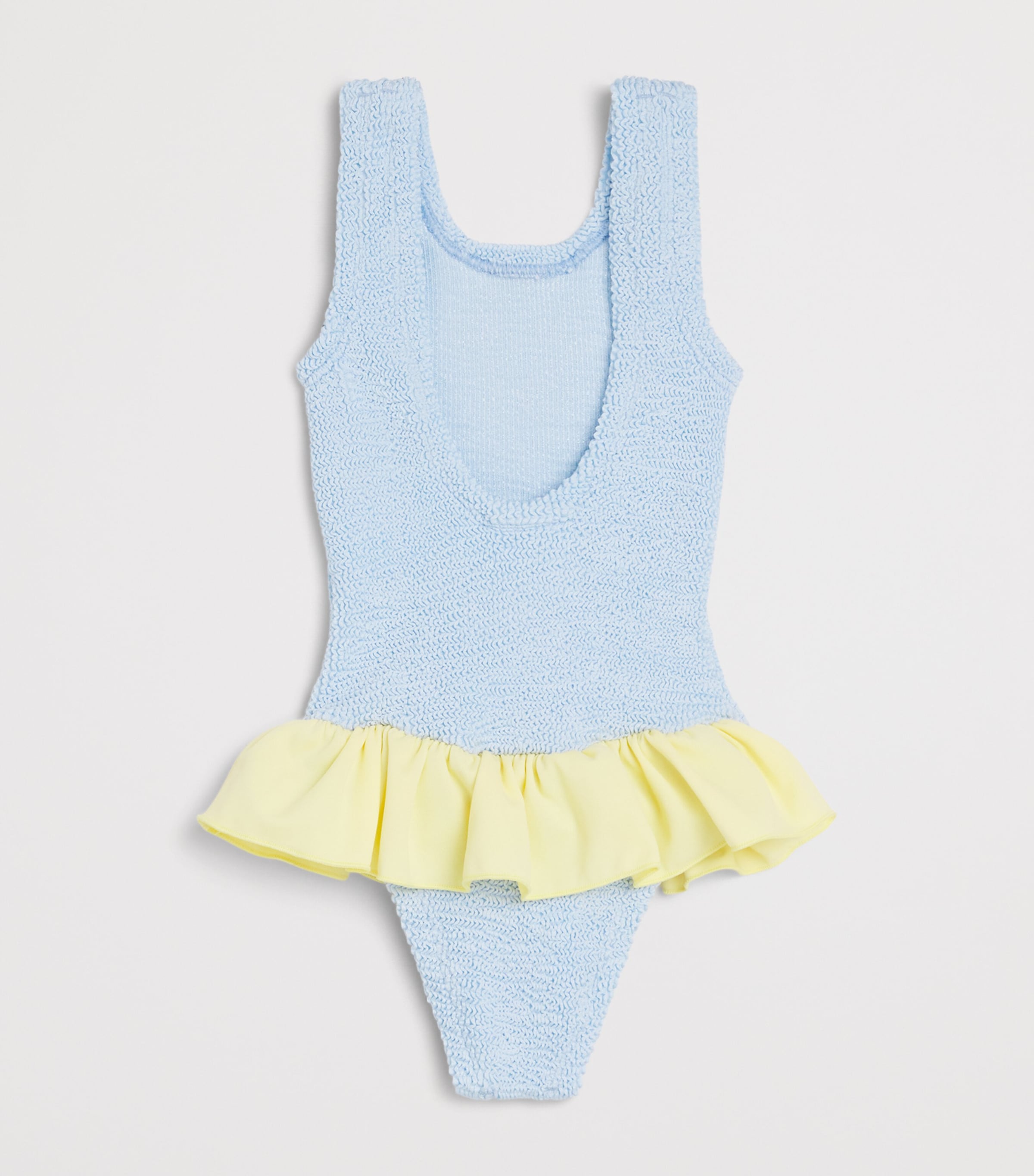 Hunza G Kids Denise Swimsuit (3-6 Years) Mtallic Ice Blu/bttr Image 2