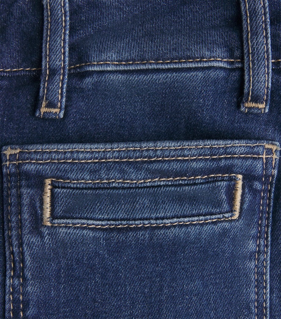 PAIGE Womens Anessa Wide-Leg Jeans Navigator Image 6