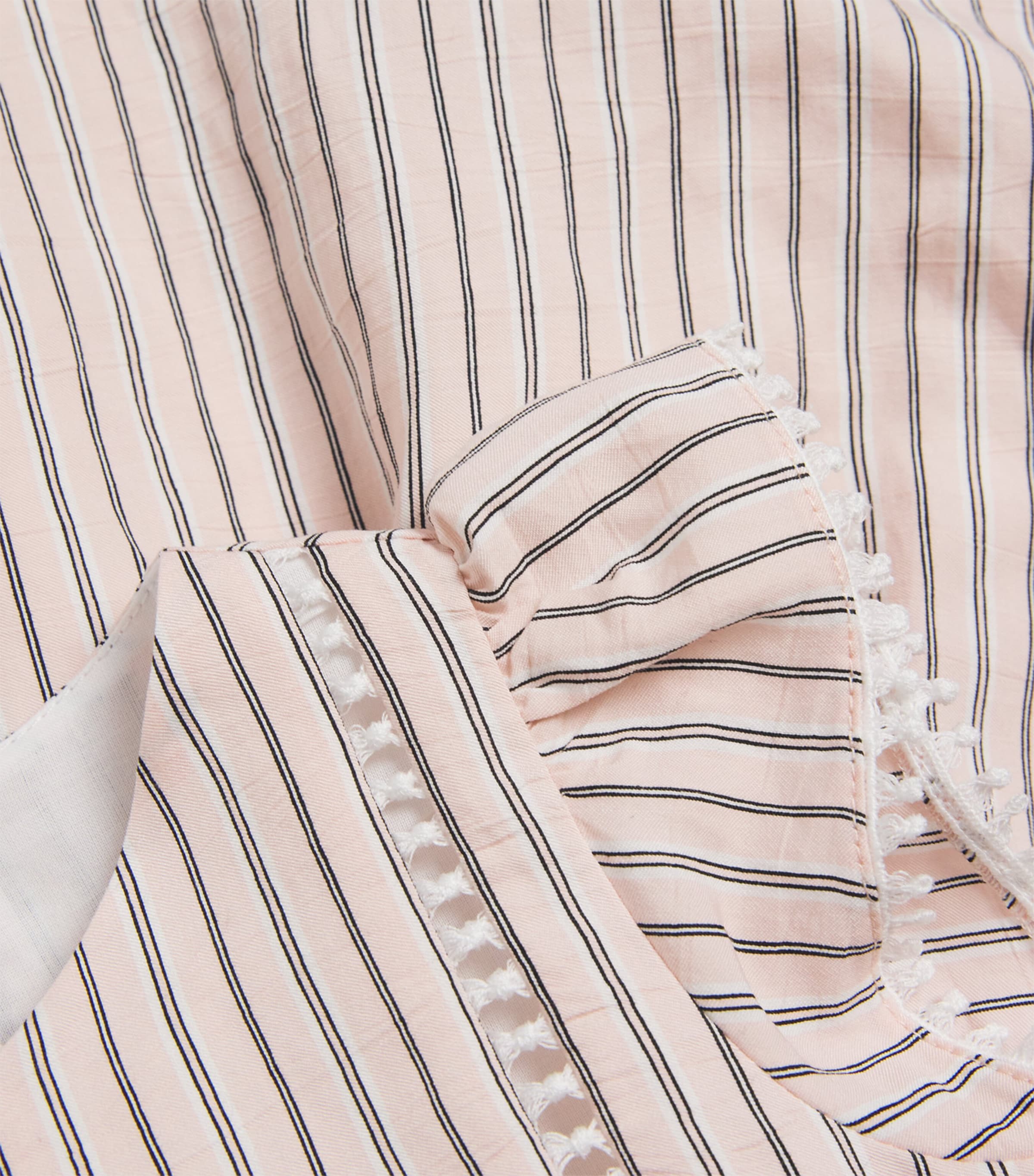 Il Gufo Short-Sleeve Frilled Dress (2-10 Years) Smoothie Pink Image 3