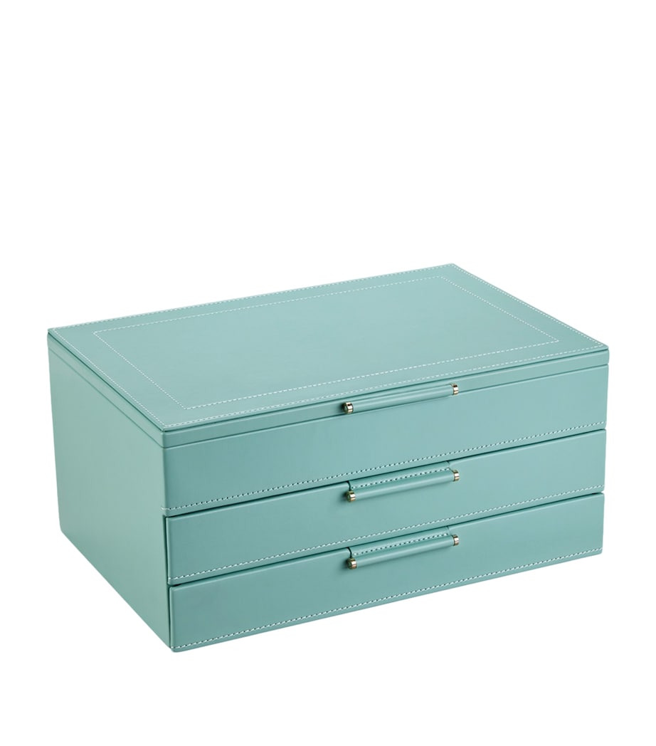 WOLF x Fiona Howard Sophia Multi-Drawer Jewellery Box Jade Fruit Botanical Image 2