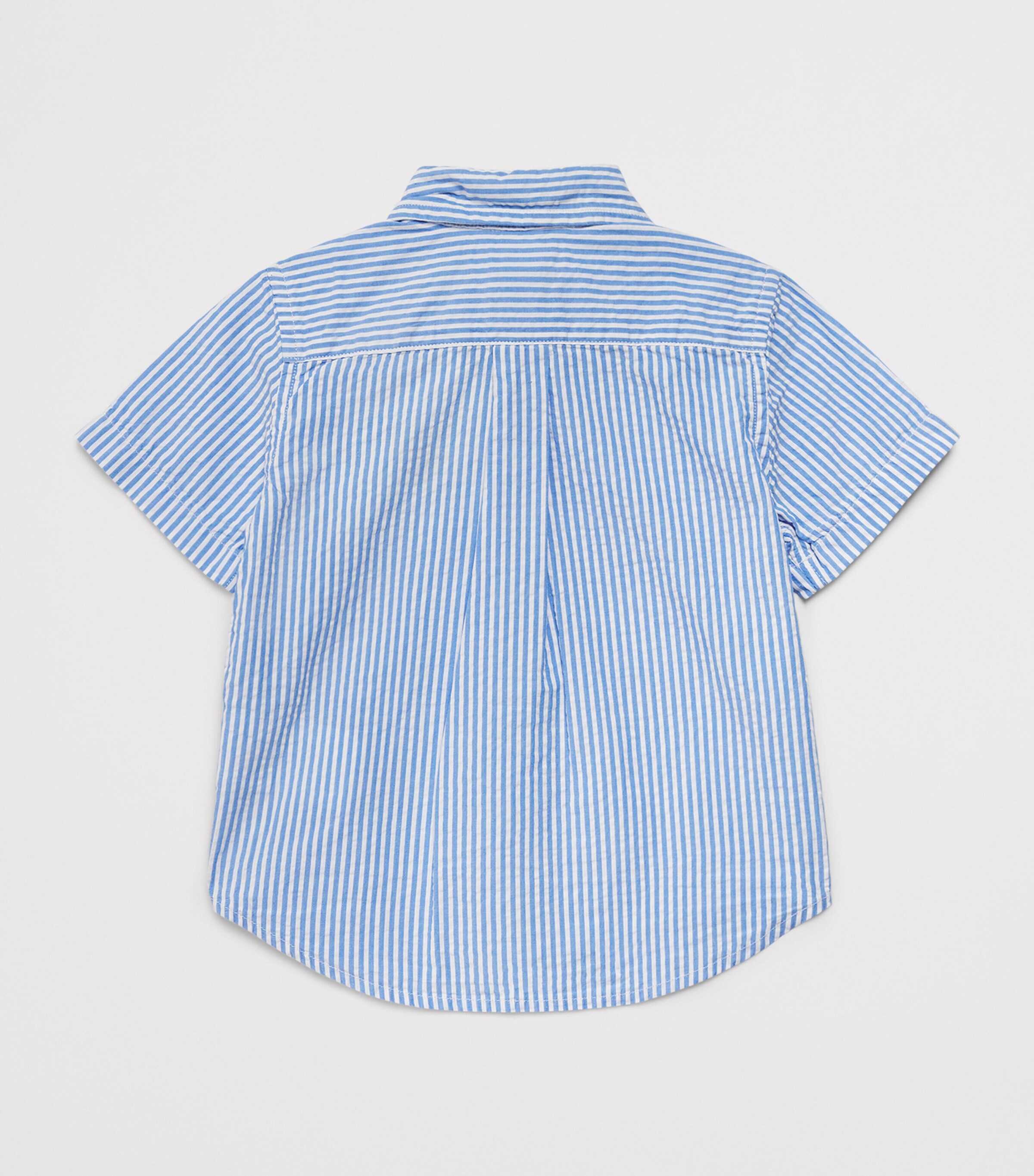 Ralph Lauren Kids Stripe Polo Pony Short-Sleeve Shirt (3-24 Months) Blue/wht Image 2