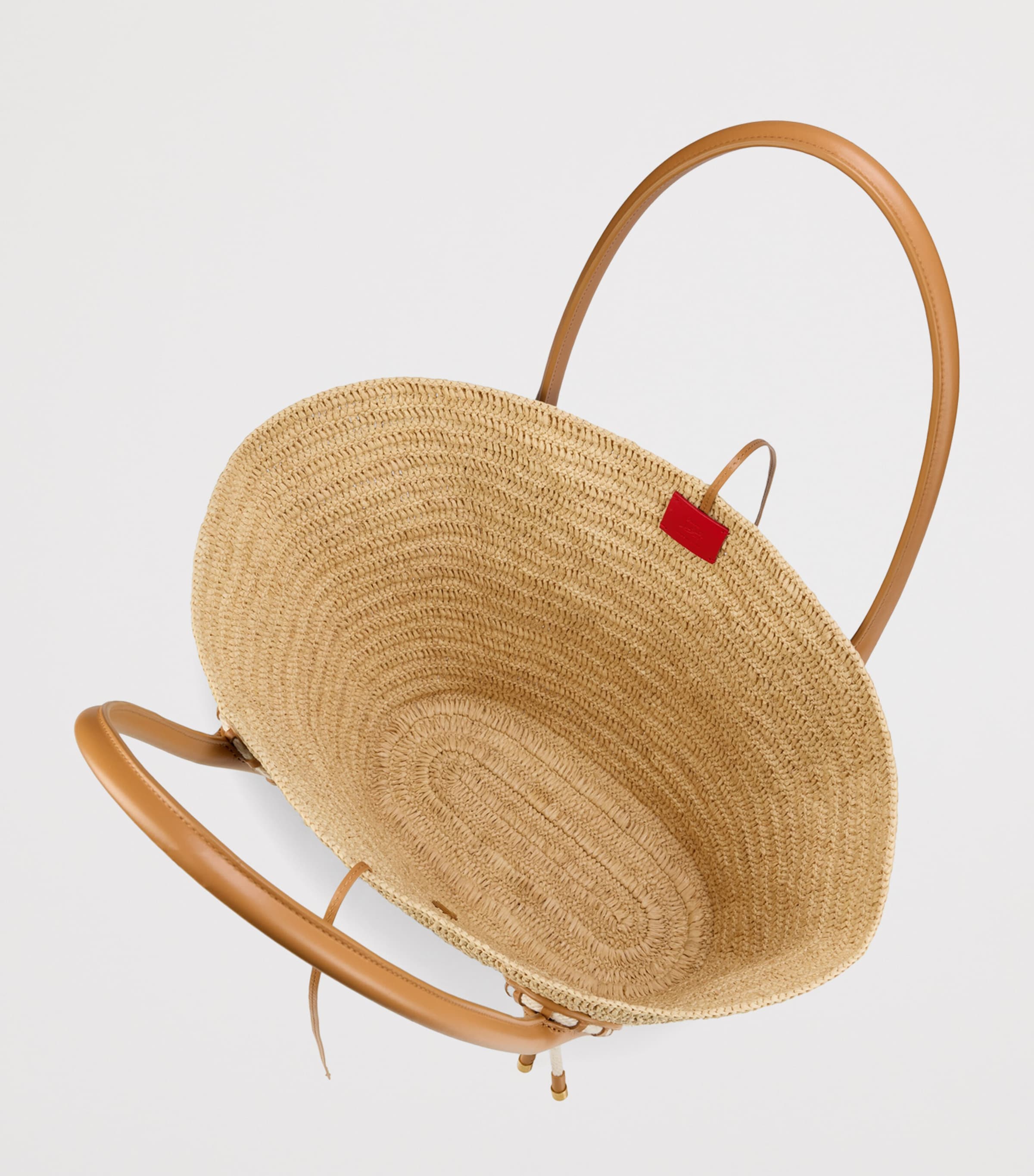 Christian Louboutin Venus Large Raffia Basket Bag Image 4