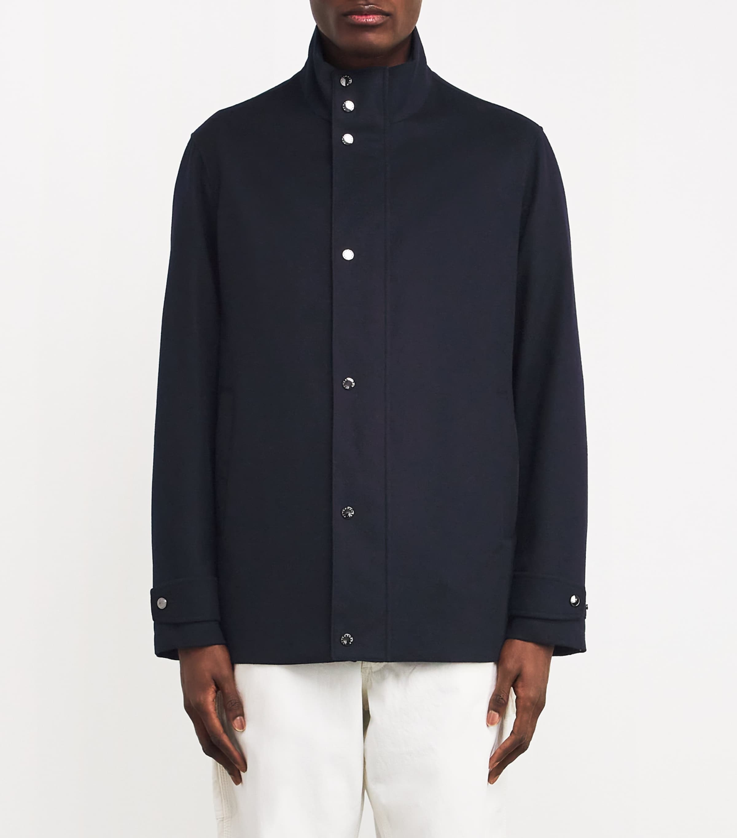 Cashmere Green Storm System Reversible Car Coat 13BLUE Image 3